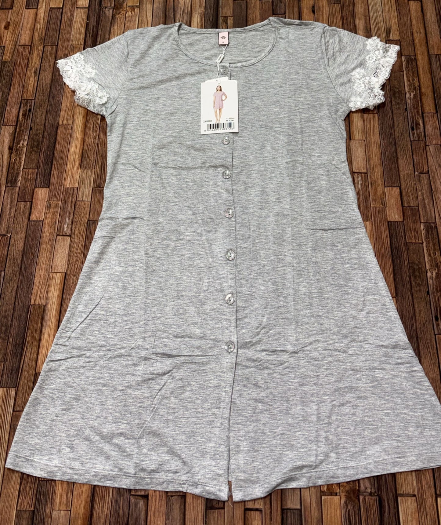 Camicia da Notte Premaman Allattamento Modal Aperta Clinica Donna Art. IT-6604