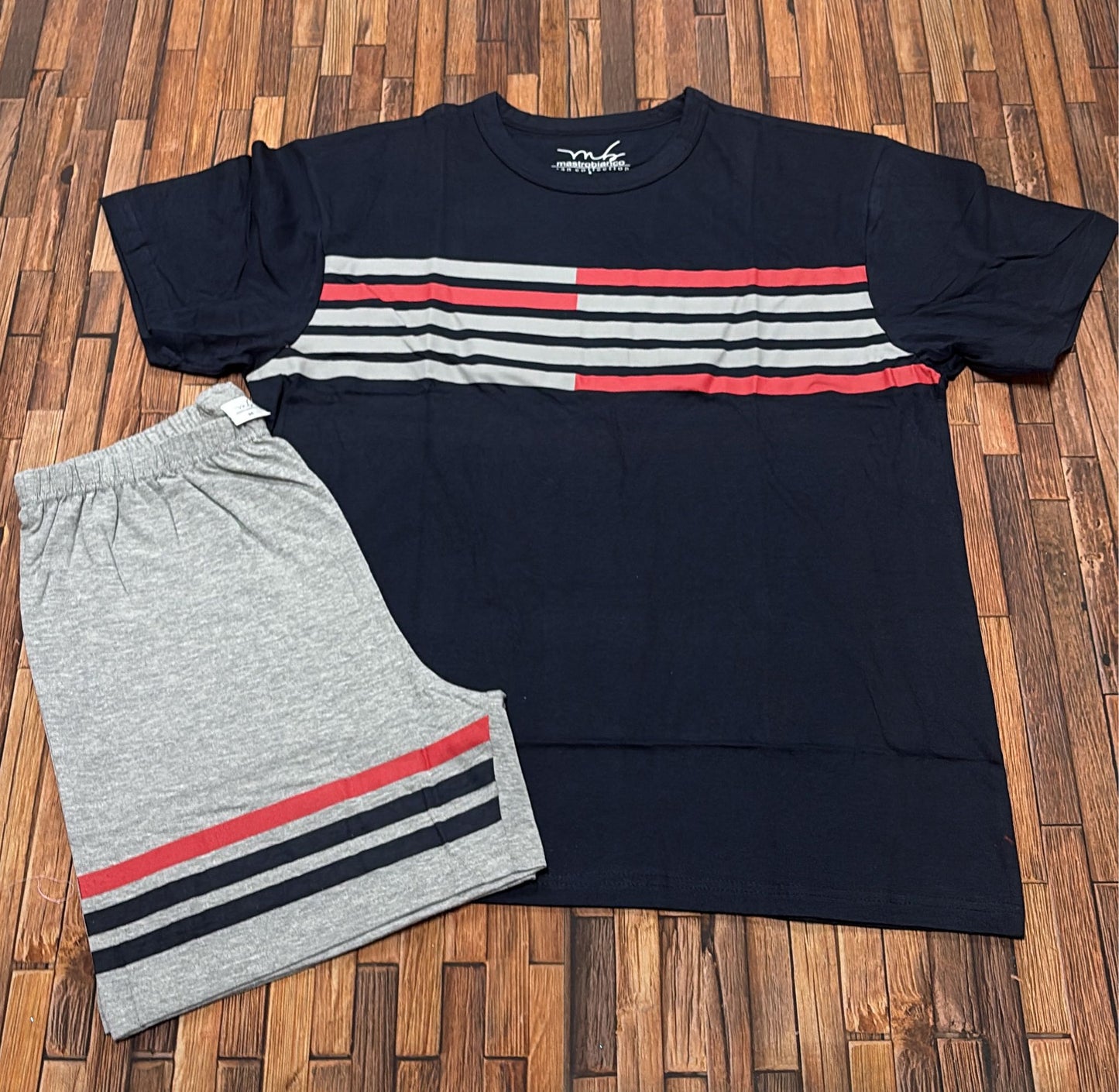 Pigiama Uomo Mezza Manica e Pantaloncino Mastro Bianco – Promo €3,50
