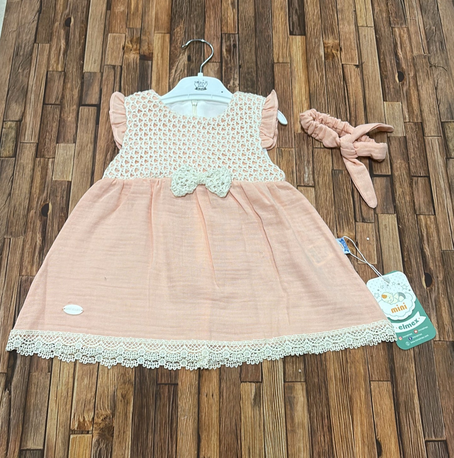 Vestitino Neonata con Fascia Coordinata 🎀