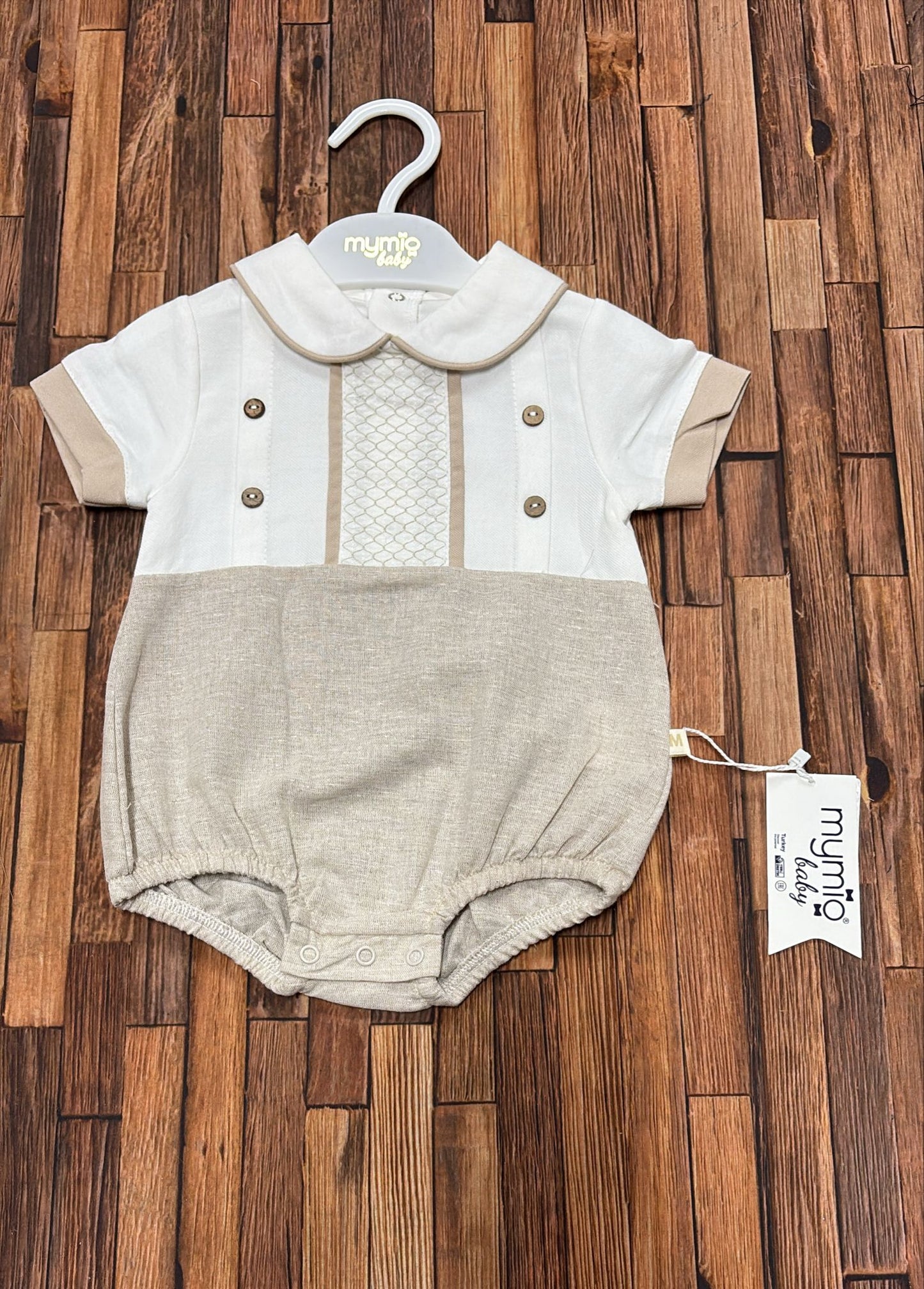 Pagliaccetto Elegante Neonato in Cotone 🤍