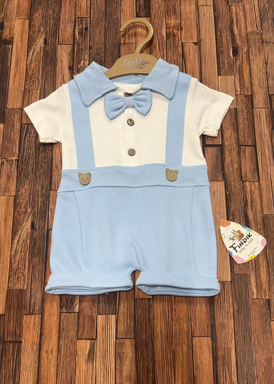 Pagliaccetto Elegante Celeste con Papillon 💙👶