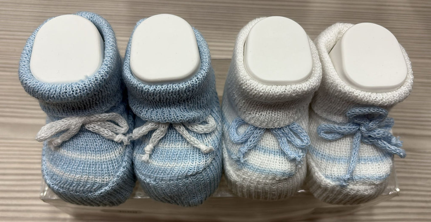 Set 2 Paia Scarpine Neonato in Cotone 👣