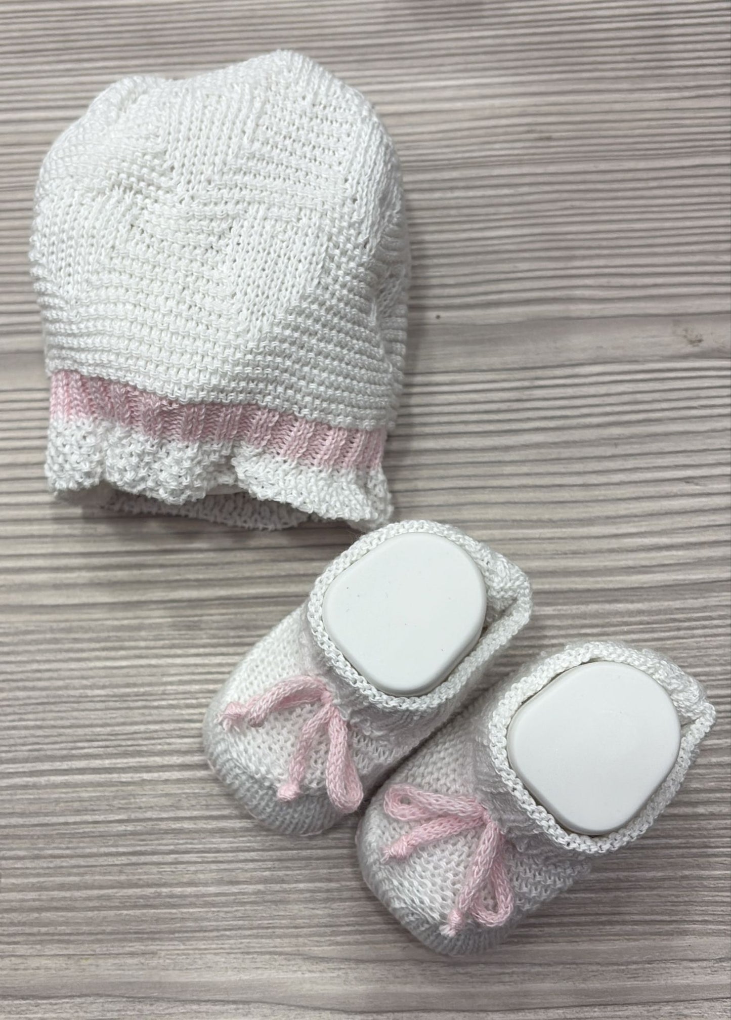 Set Cappello + Scarpine Prima Nascita 👶💖