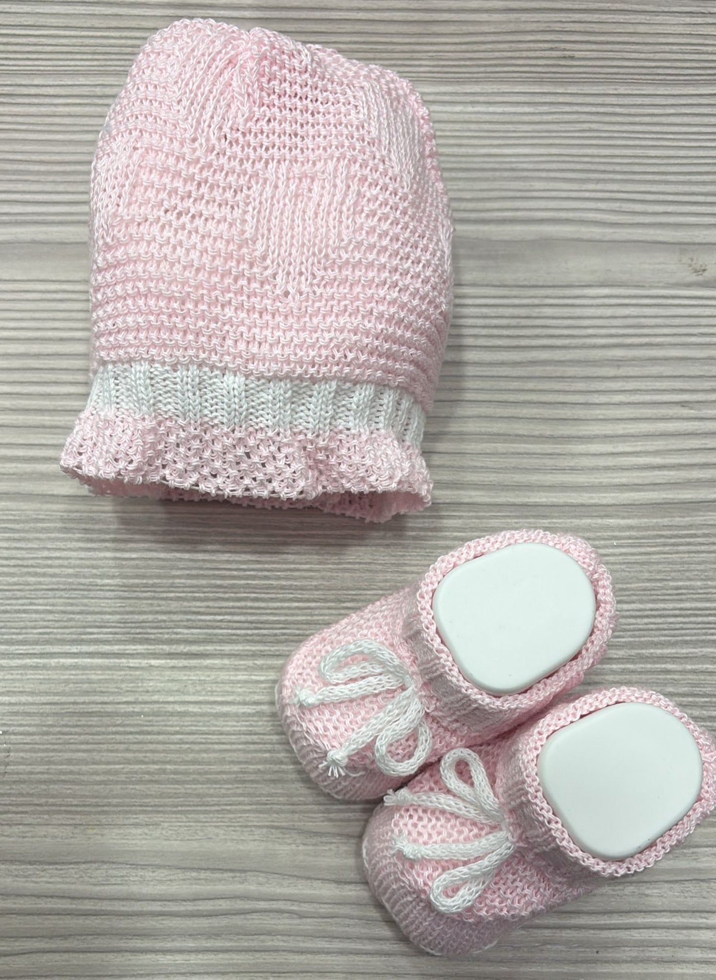 Set Cappello + Scarpine Prima Nascita 👶💖