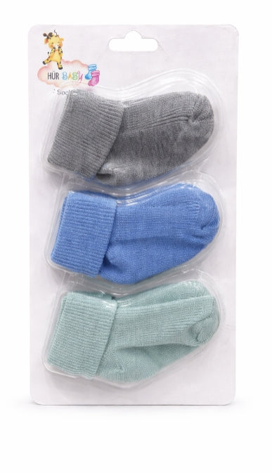 Set 3 Paia Calzini Neonato in Cotone 👶🧦