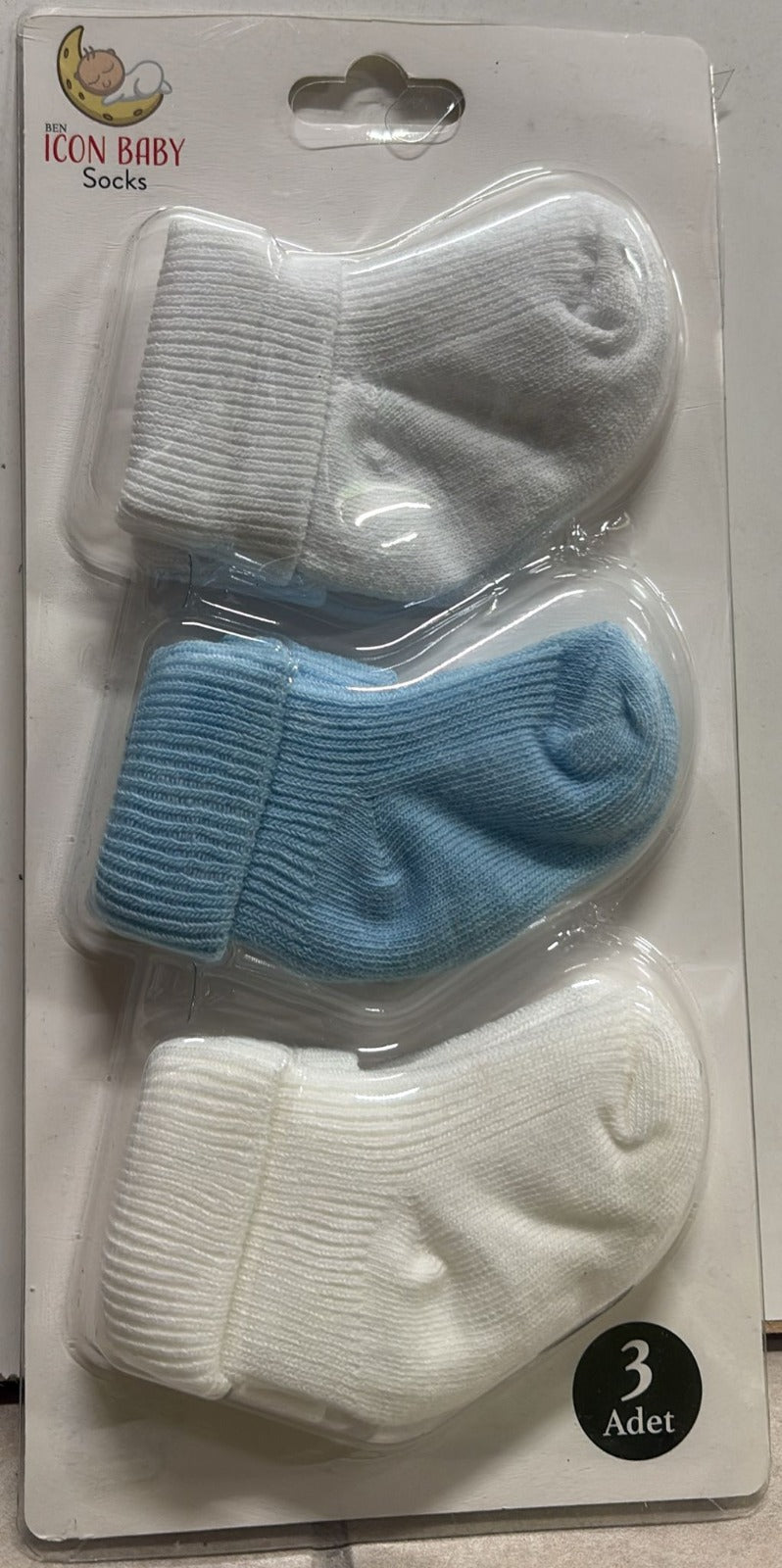 Set 3 Paia Calzini Neonato in Cotone 👶🧦