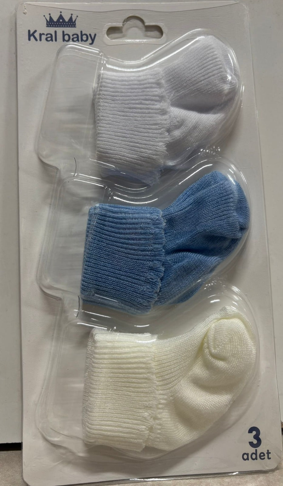 Set 3 Paia Calzini Neonato in Cotone 👶🧦