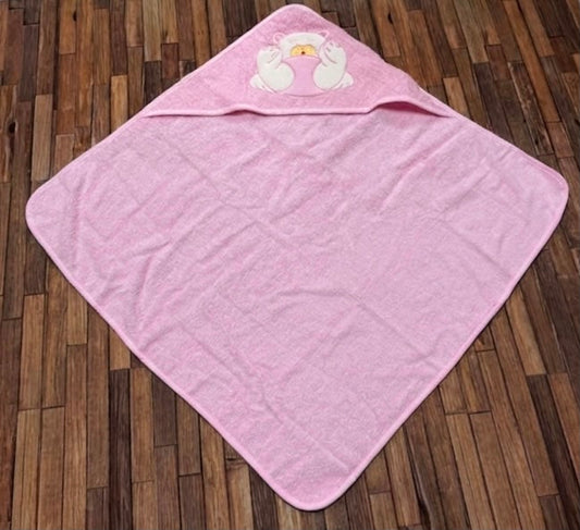 TENERI BEBÈ | Accappatoio Neonata con Cappuccio in Spugna Idrofila 100% Cotone