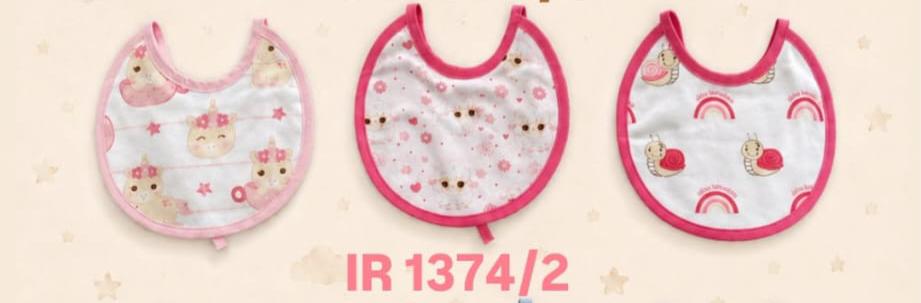 Set 6 Bavette Neonato 16x16 cm con Laccetti – Bavaglini in Cotone Fantasia