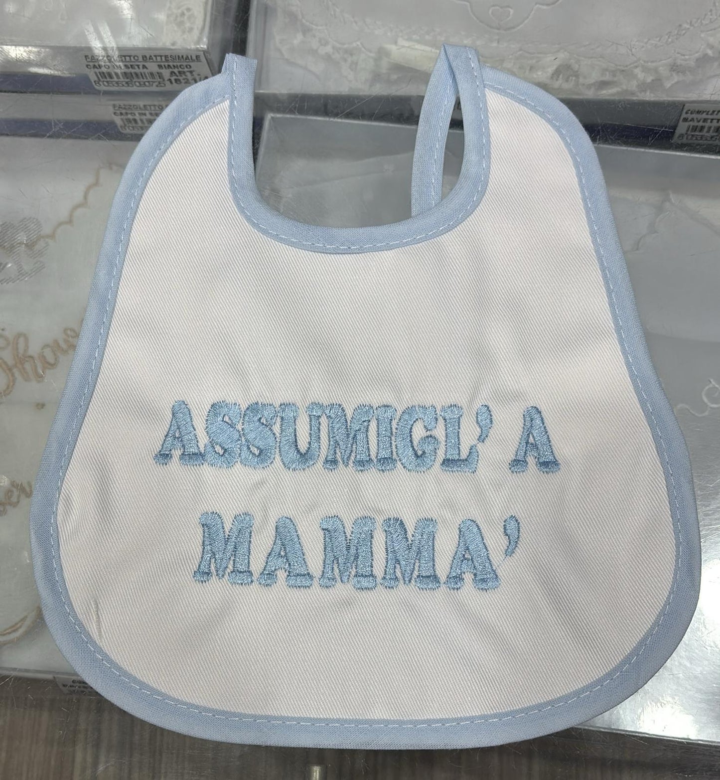 Bavetto Neonato Simpatico con Frasi Divertenti Ricamate | Bavaglino Baby