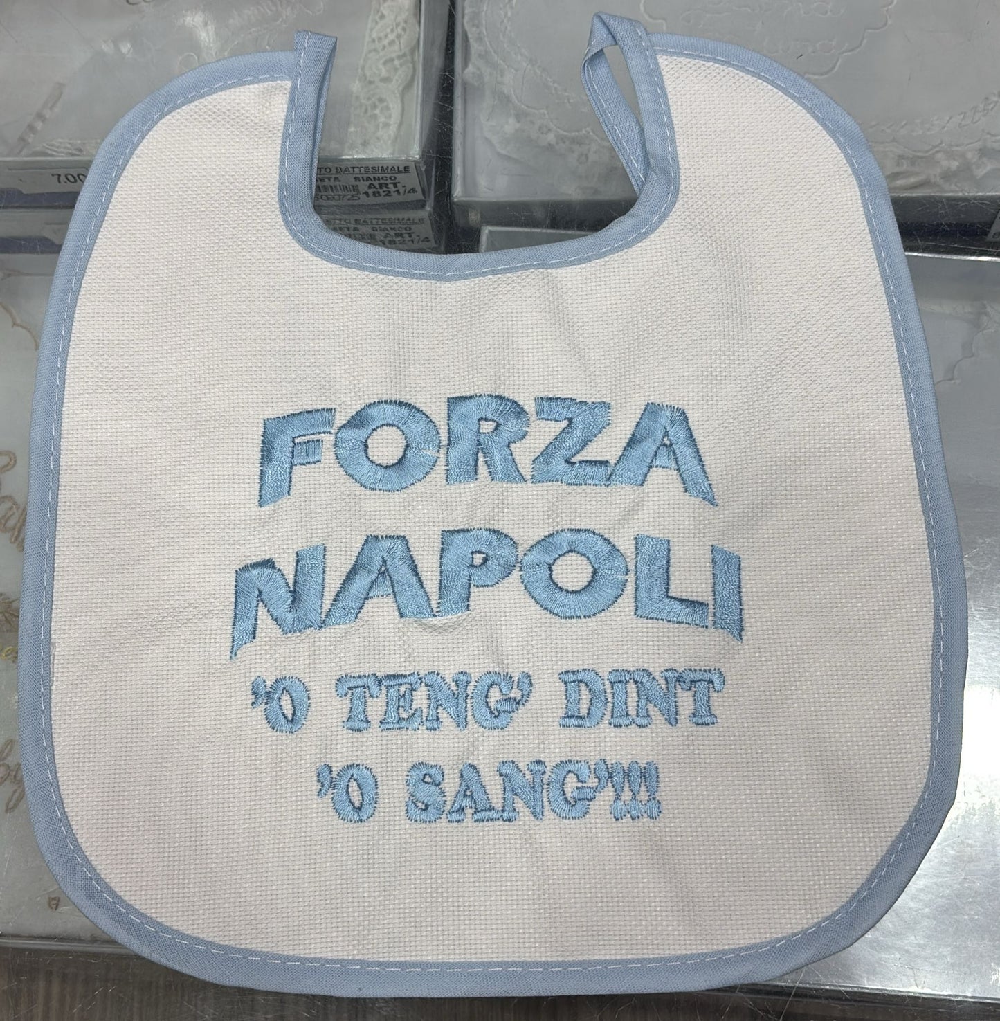 Bavetto Neonato Simpatico con Frasi Divertenti Ricamate | Bavaglino Baby