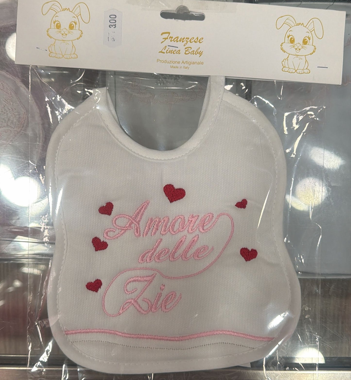 Bavetta Neonato Ricamata – Idee Regalo per Persone Speciali