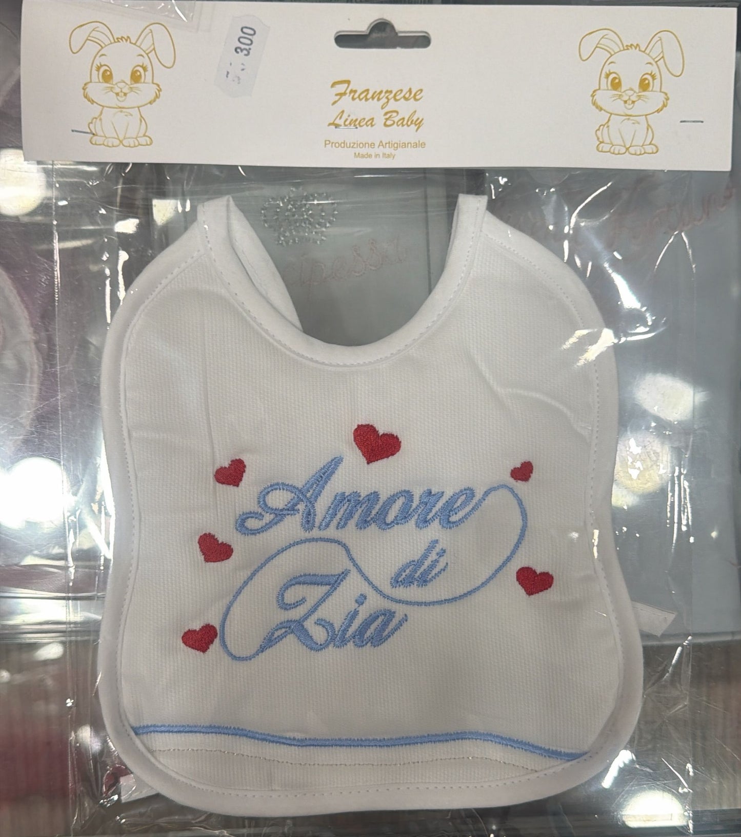 Bavetta Neonato Ricamata – Idee Regalo per Persone Speciali