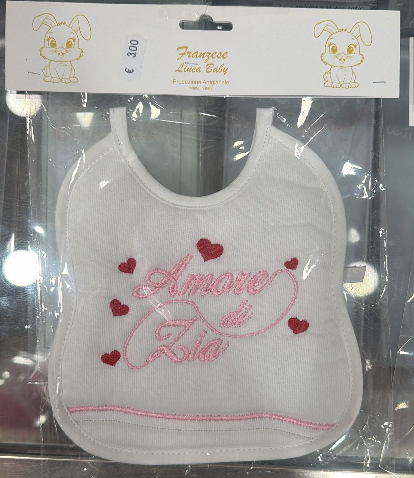 Bavetta Neonato Ricamata – Idee Regalo per Persone Speciali