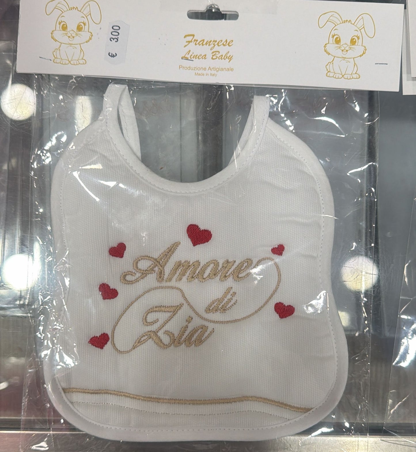 Bavetta Neonato Ricamata – Idee Regalo per Persone Speciali