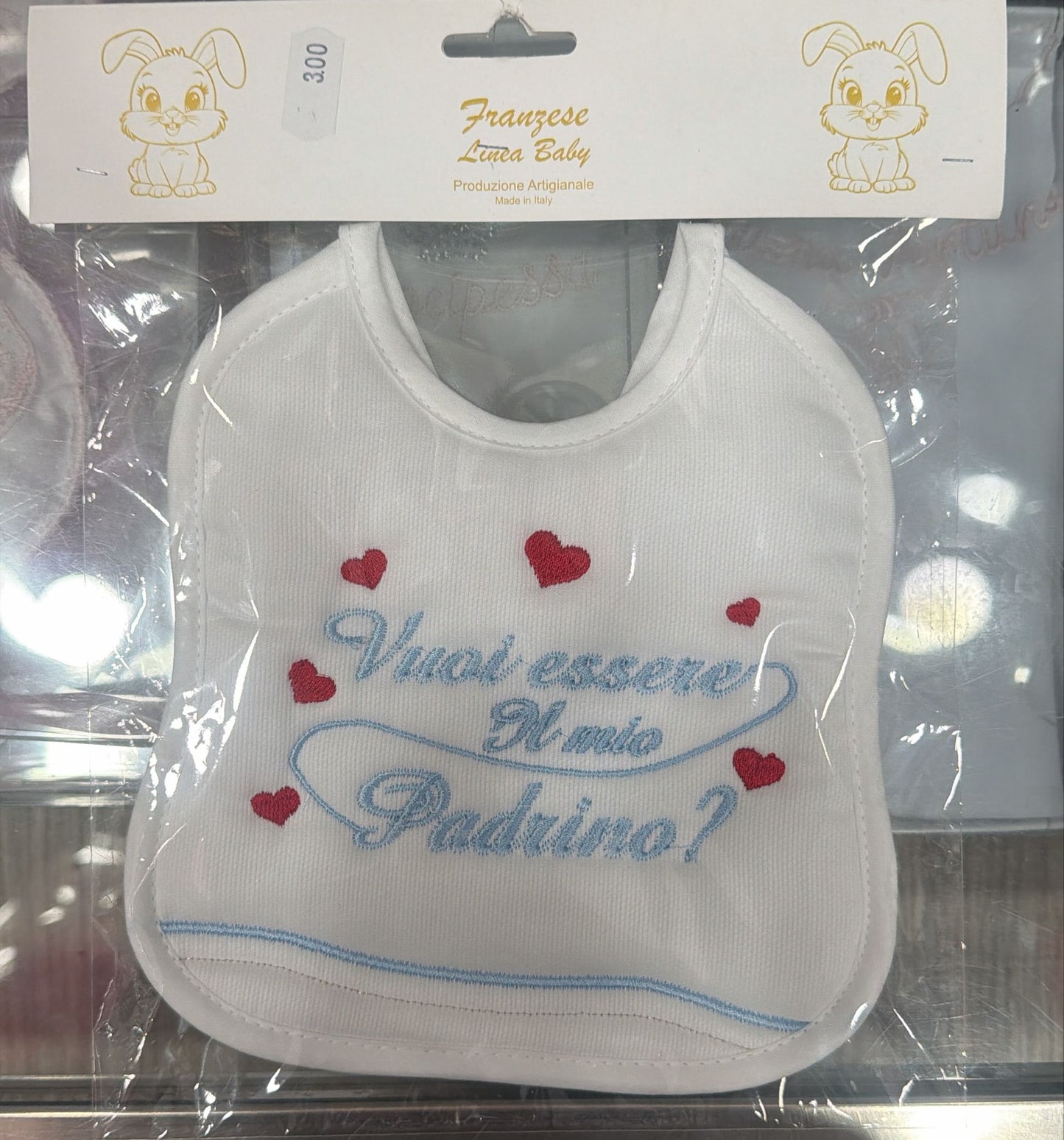 Bavetta Neonato Ricamata – Idee Regalo per Persone Speciali