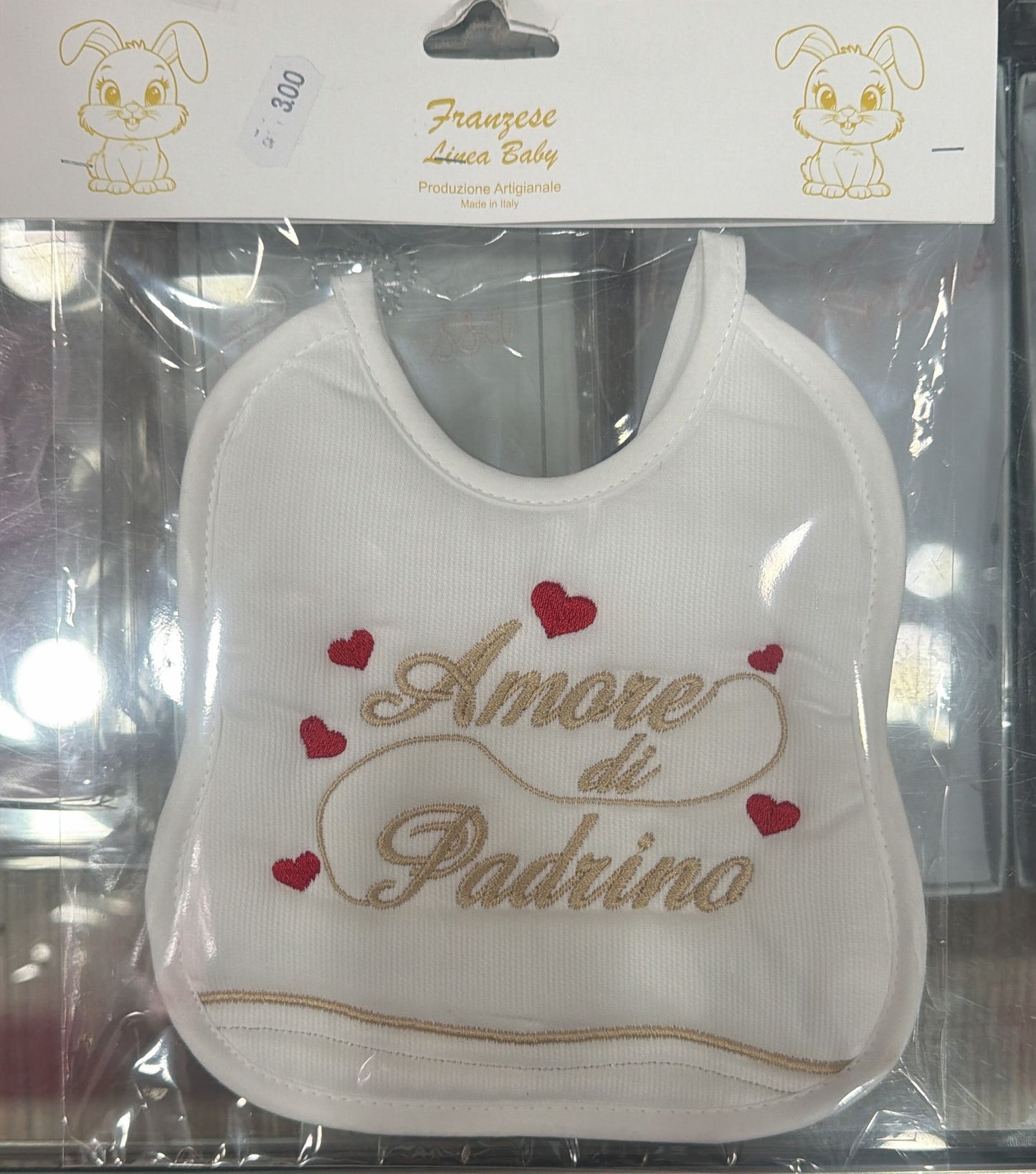 Bavetta Neonato Ricamata – Idee Regalo per Persone Speciali