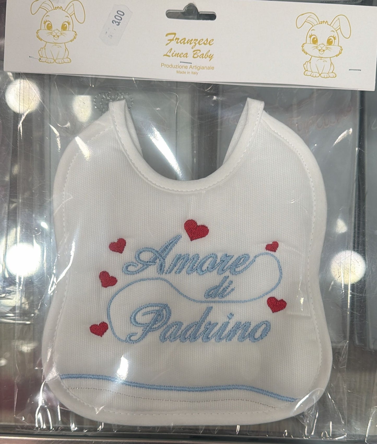Bavetta Neonato Ricamata – Idee Regalo per Persone Speciali