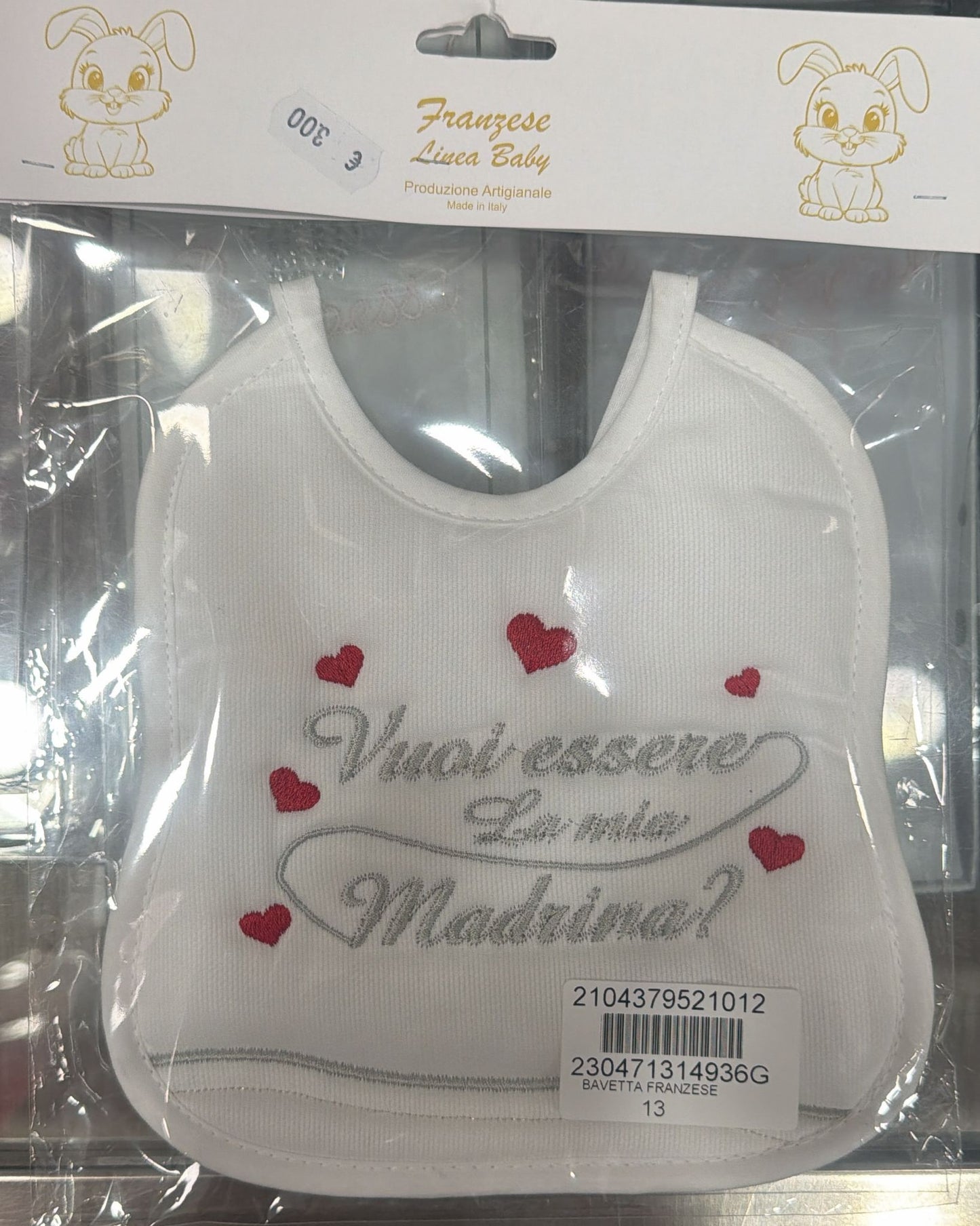 Bavetta Neonato Ricamata – Idee Regalo per Persone Speciali
