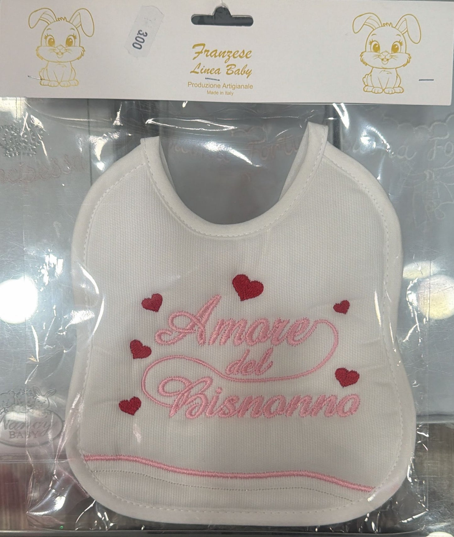 Bavetta Neonato Ricamata – Idee Regalo per Persone Speciali