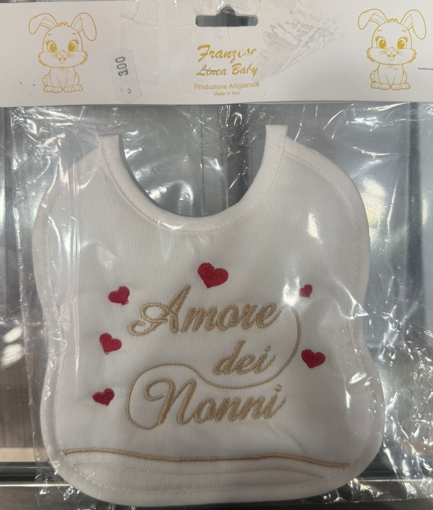 Bavetta Neonato Ricamata – Idee Regalo per Persone Speciali