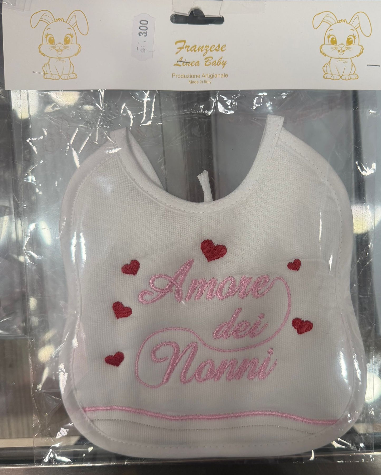 Bavetta Neonato Ricamata – Idee Regalo per Persone Speciali