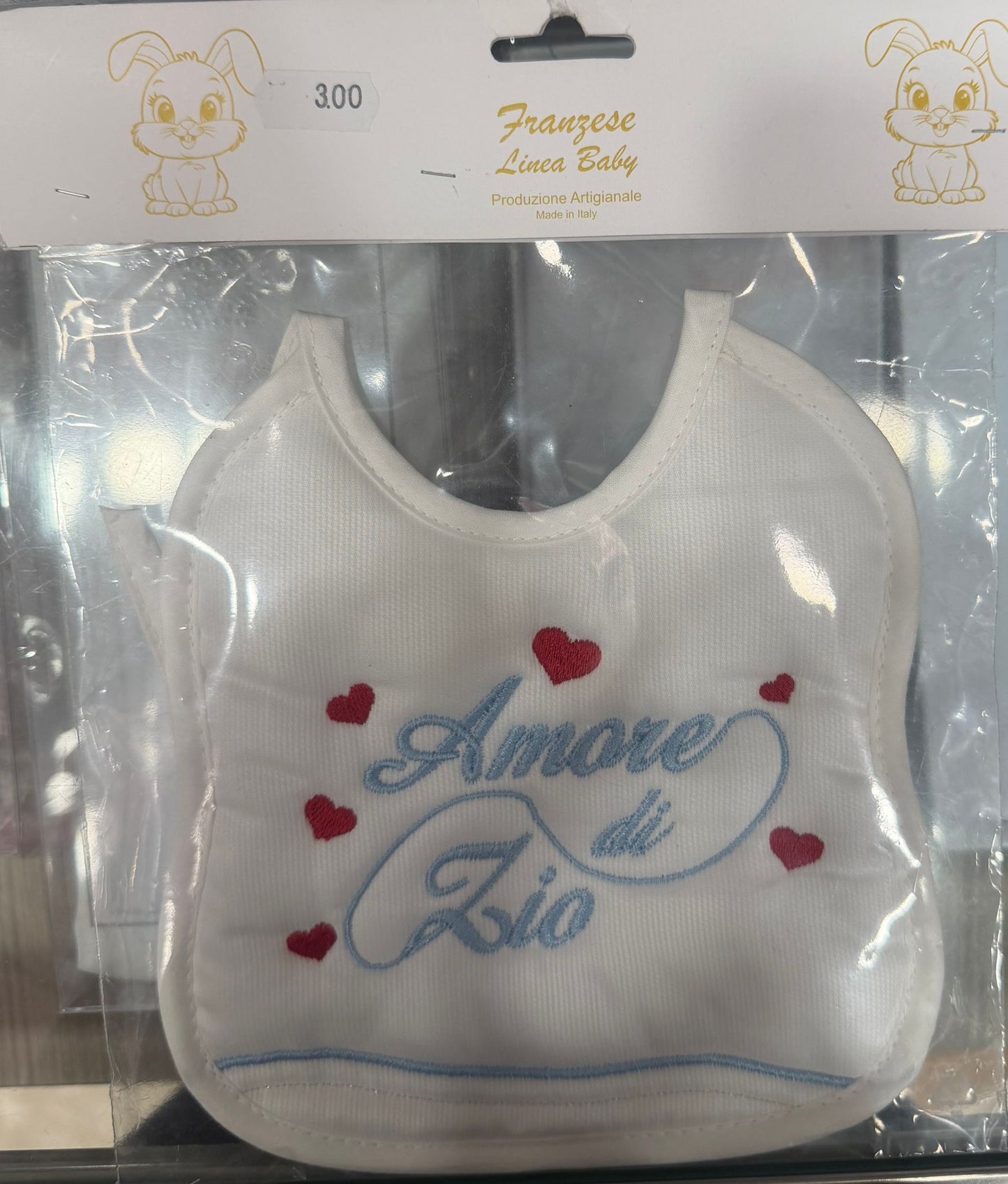 Bavetta Neonato Ricamata – Idee Regalo per Persone Speciali