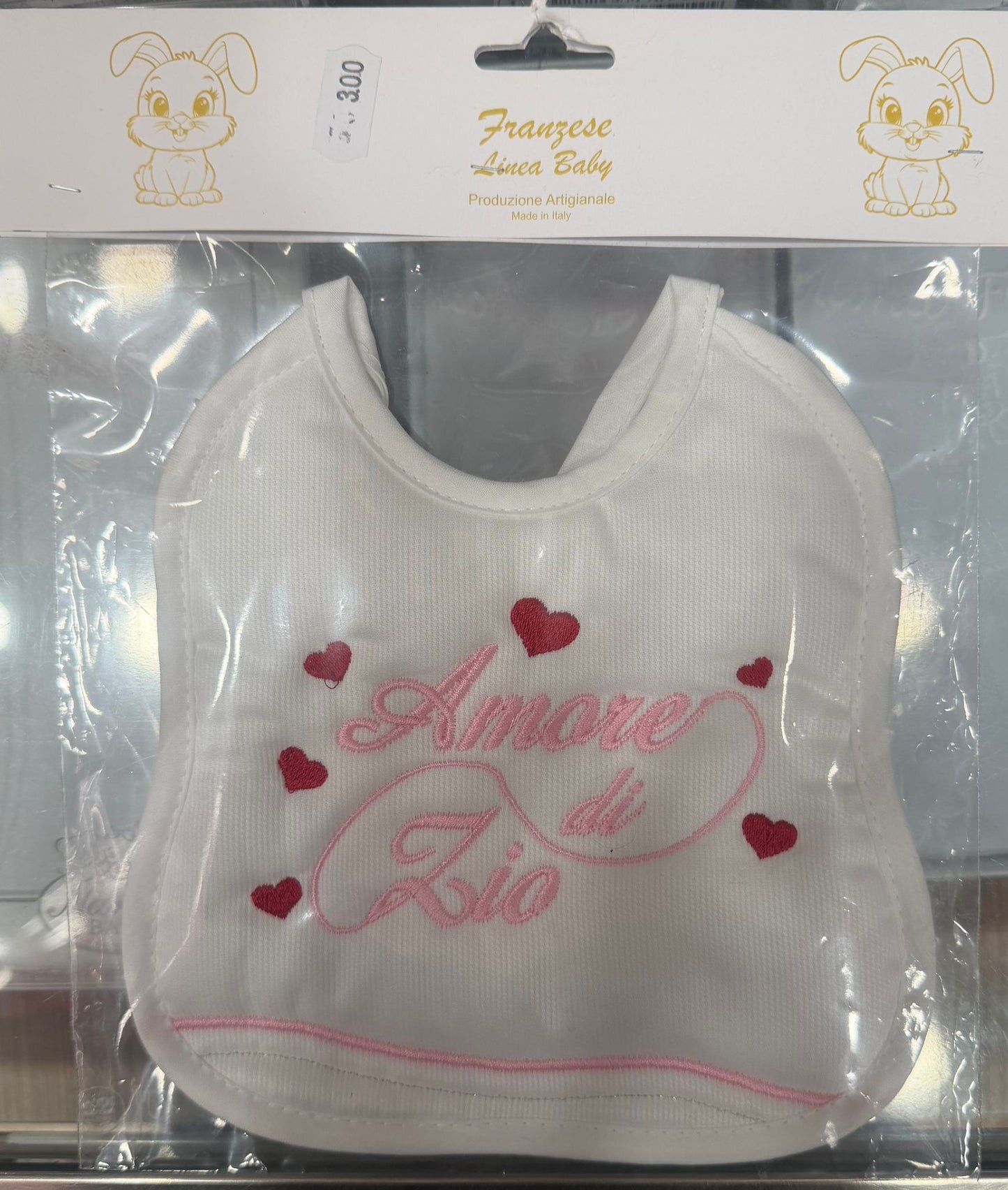 Bavetta Neonato Ricamata – Idee Regalo per Persone Speciali