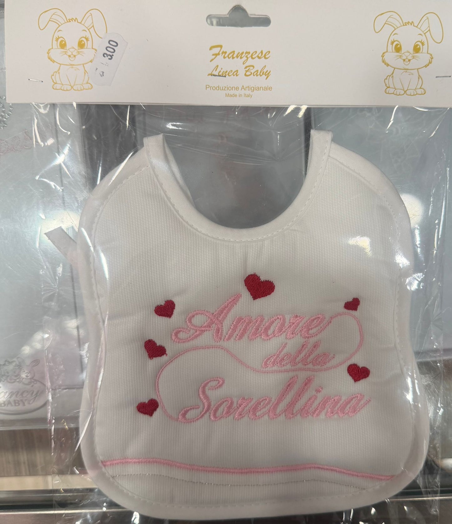 Bavetta Neonato Ricamata – Idee Regalo per Persone Speciali