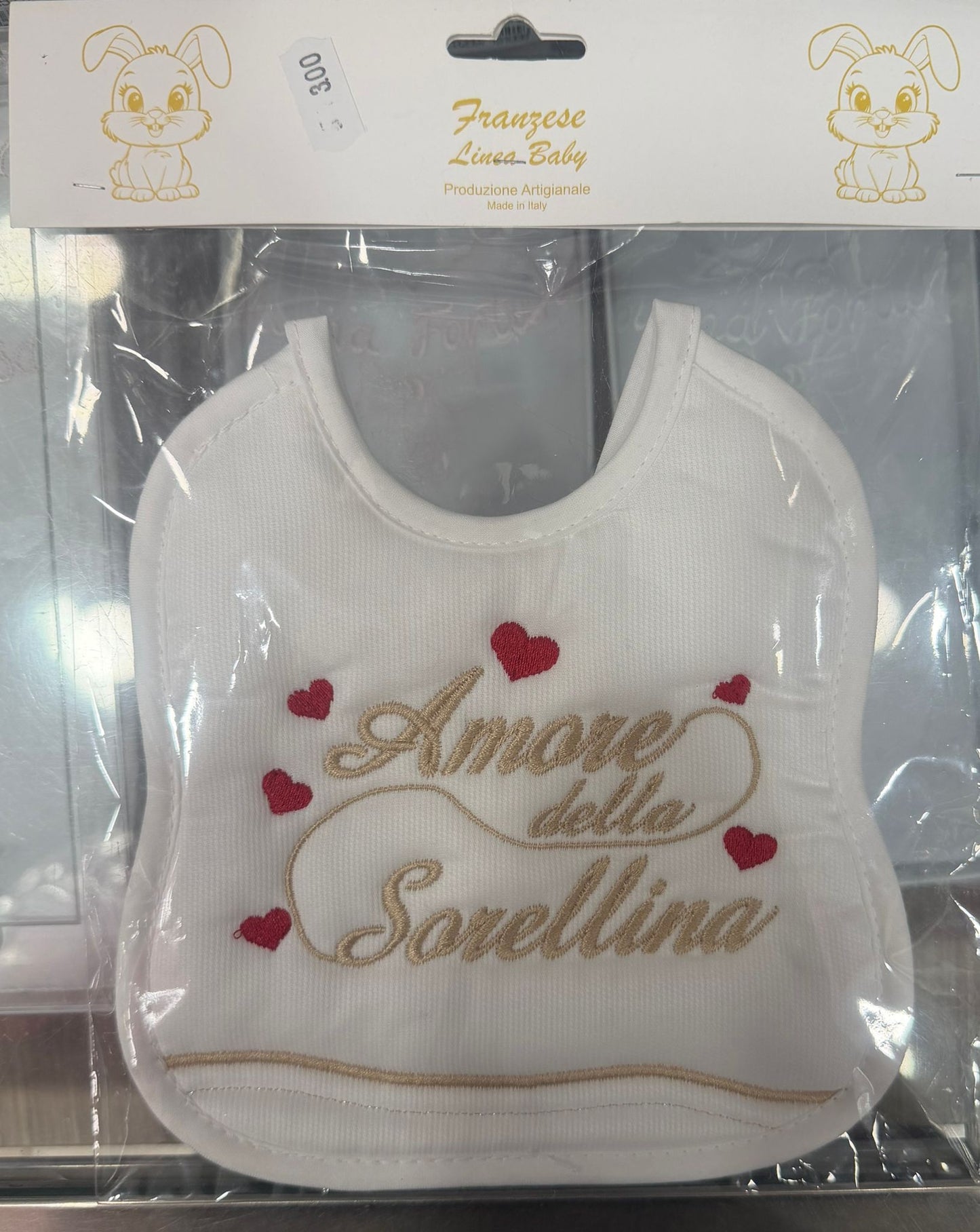 Bavetta Neonato Ricamata – Idee Regalo per Persone Speciali