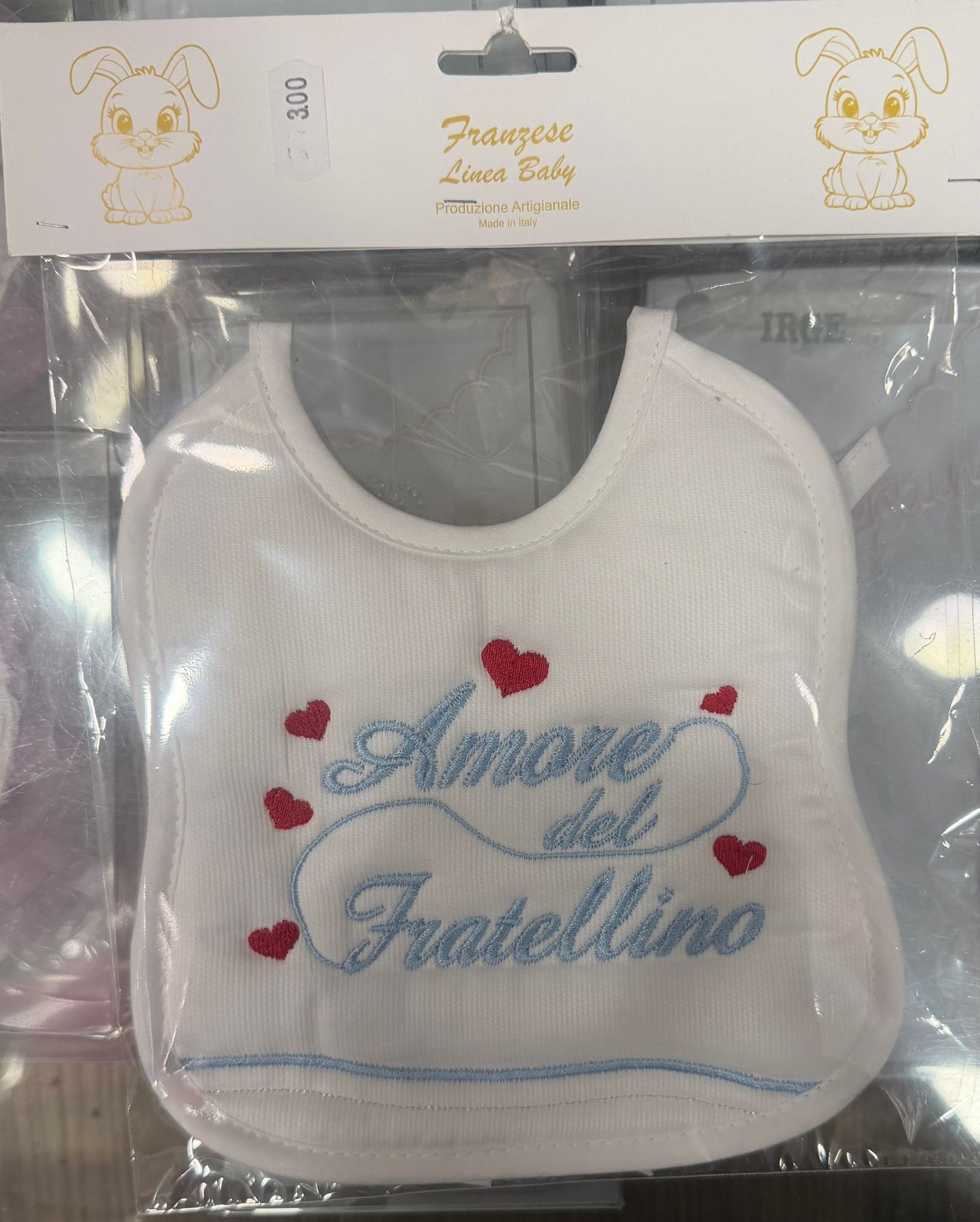 Bavetta Neonato Ricamata – Idee Regalo per Persone Speciali