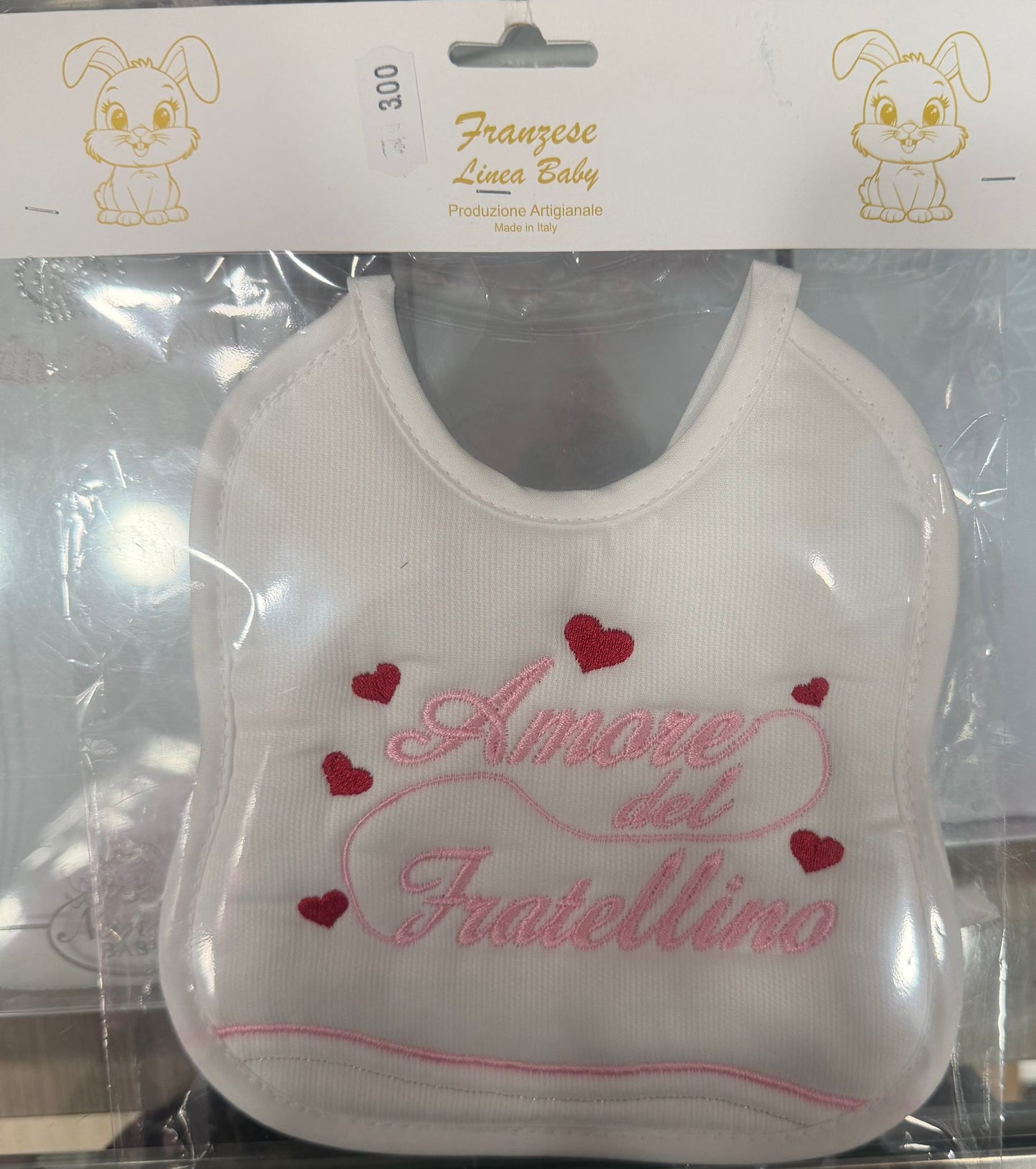 Bavetta Neonato Ricamata – Idee Regalo per Persone Speciali