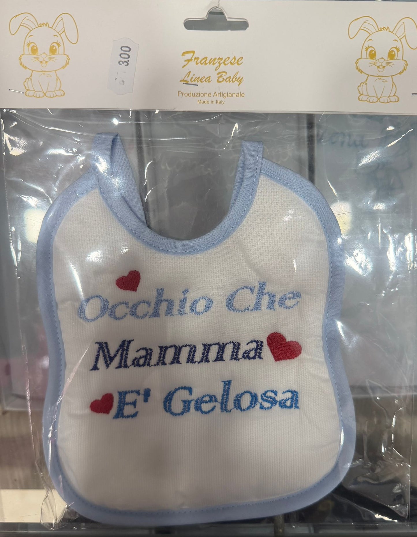 Bavetta Neonato Ricamata – Idee Regalo per Persone Speciali