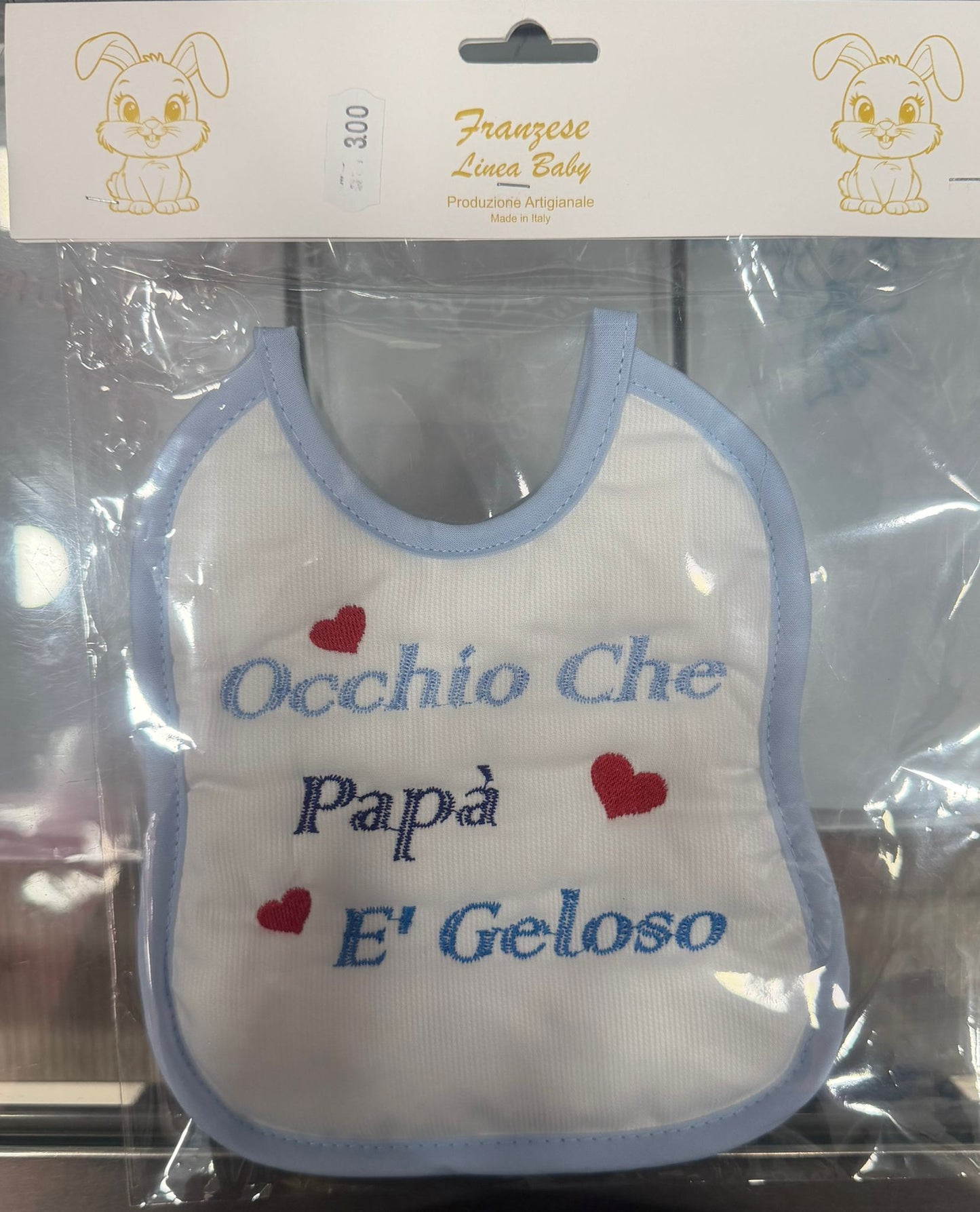 Bavetta Neonato Ricamata – Idee Regalo per Persone Speciali