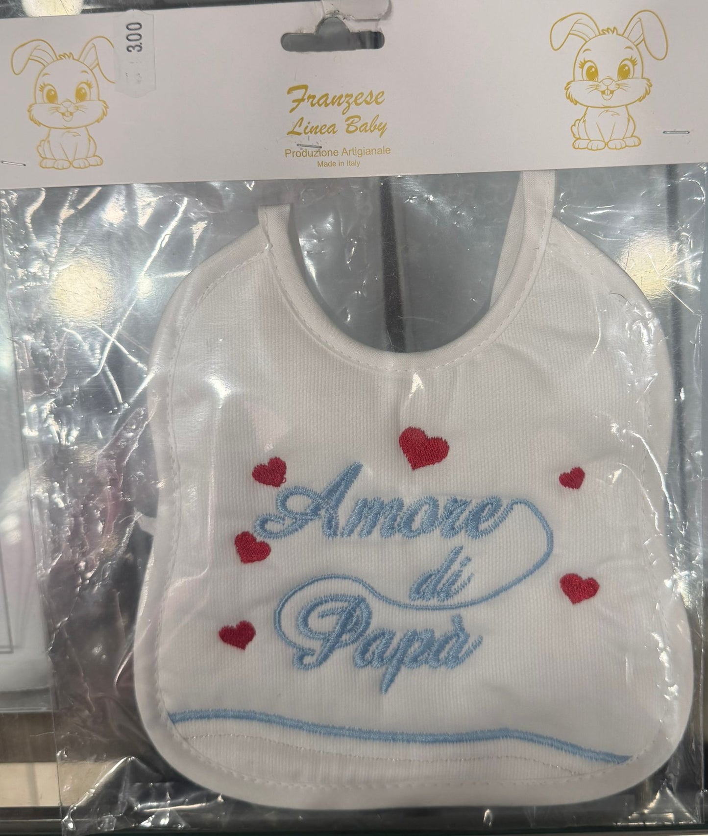 Bavetta Neonato Ricamata – Idee Regalo per Persone Speciali