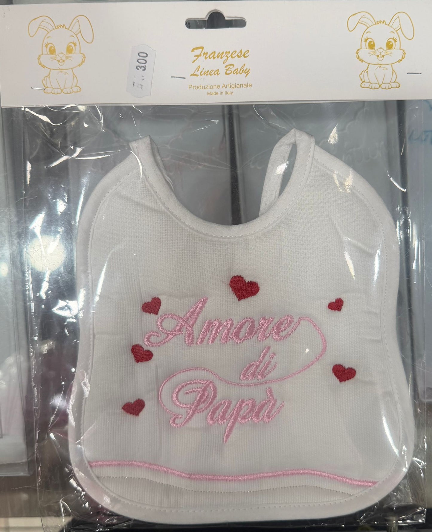 Bavetta Neonato Ricamata – Idee Regalo per Persone Speciali