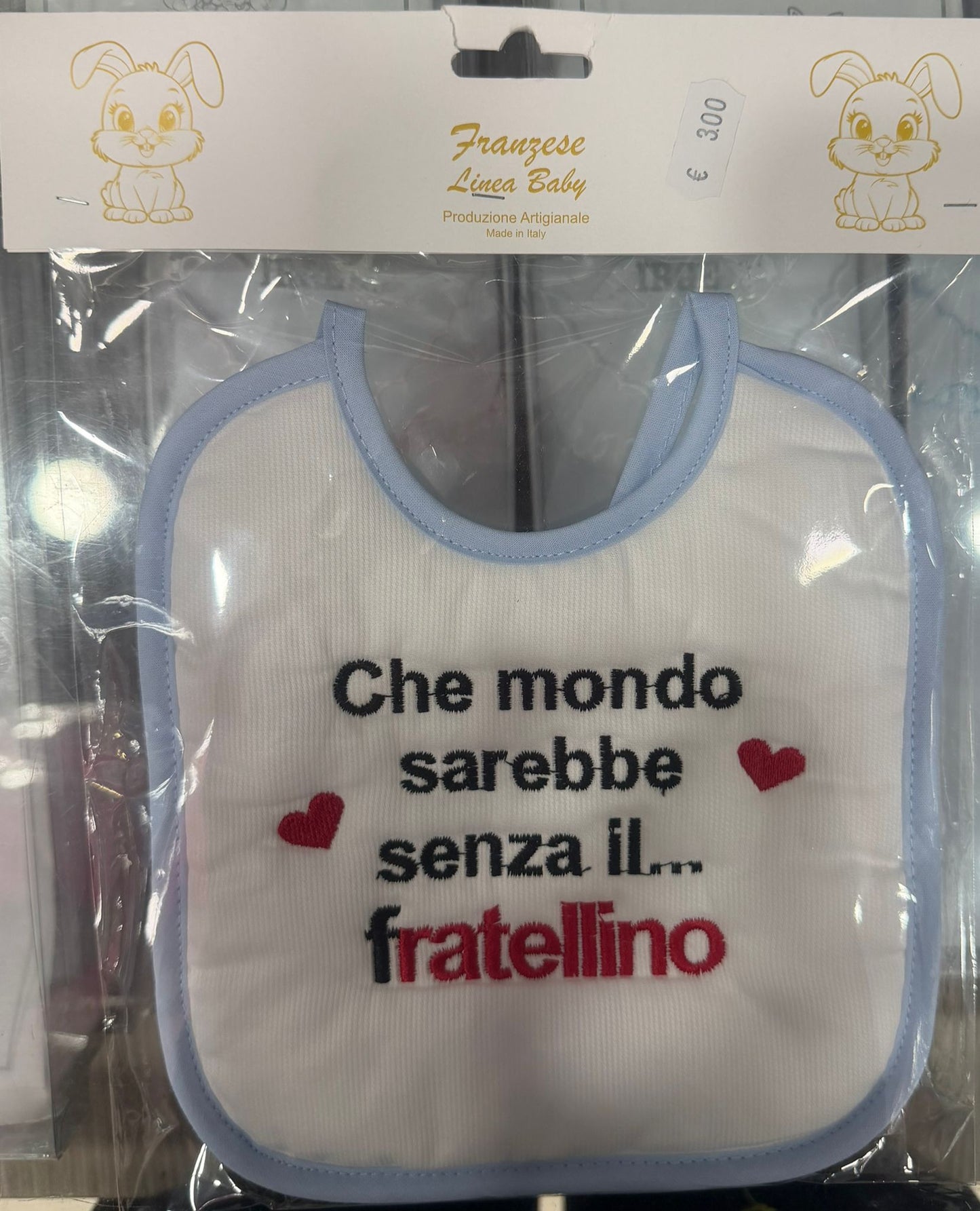 Bavetta Neonato Ricamata – Idee Regalo per Persone Speciali