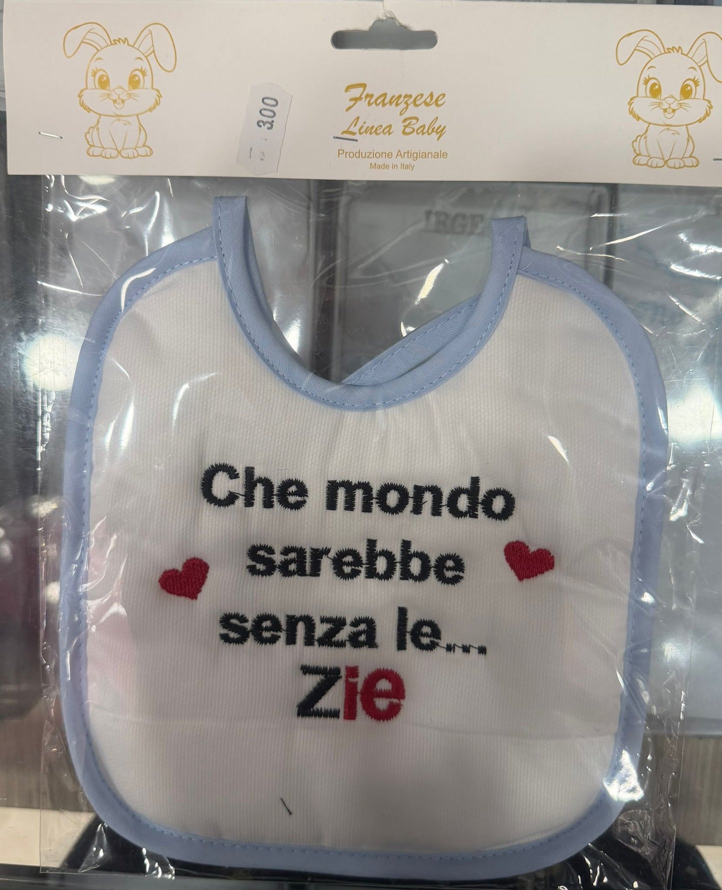 Bavetta Neonato Ricamata – Idee Regalo per Persone Speciali