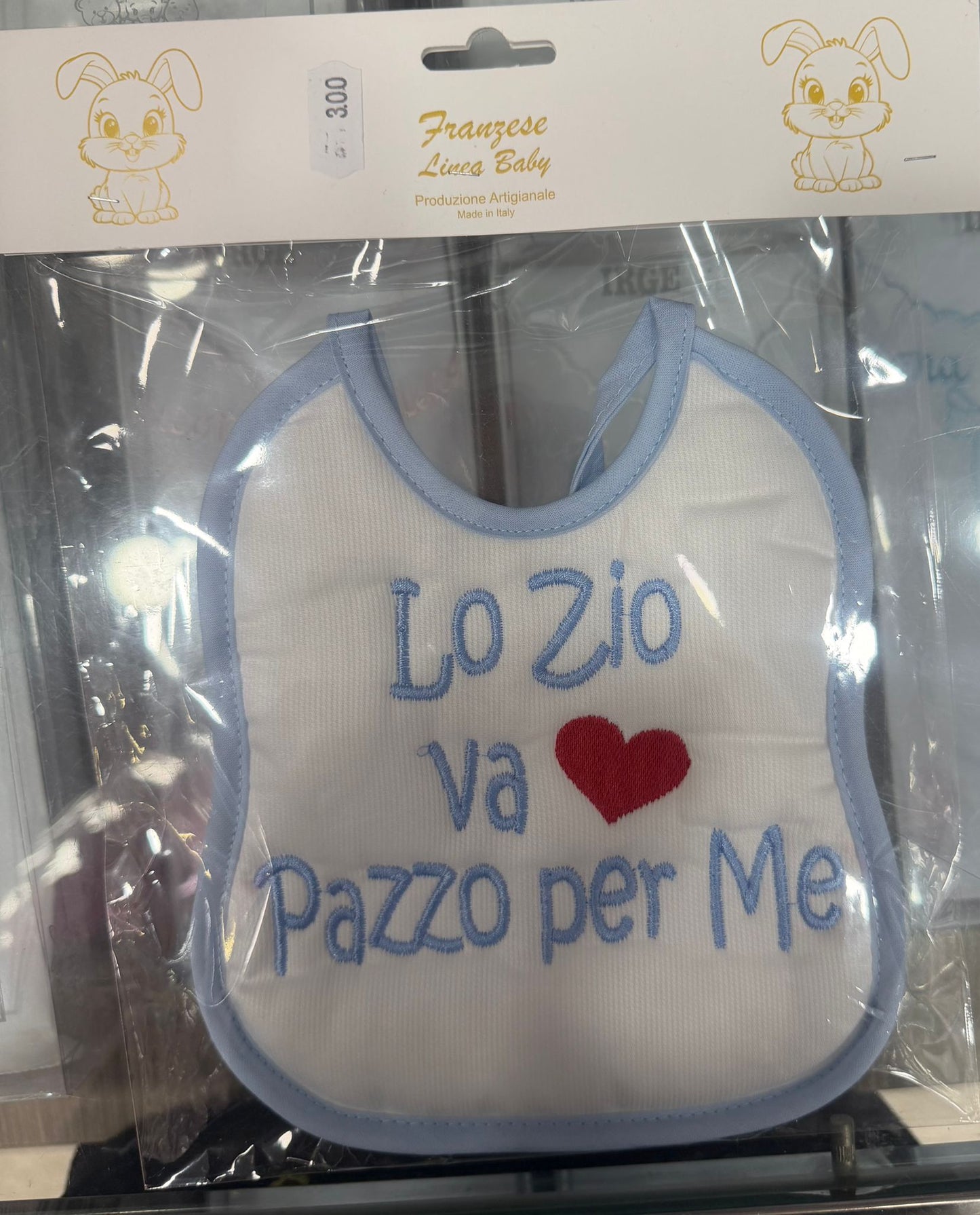 Bavetta Neonato Ricamata – Idee Regalo per Persone Speciali