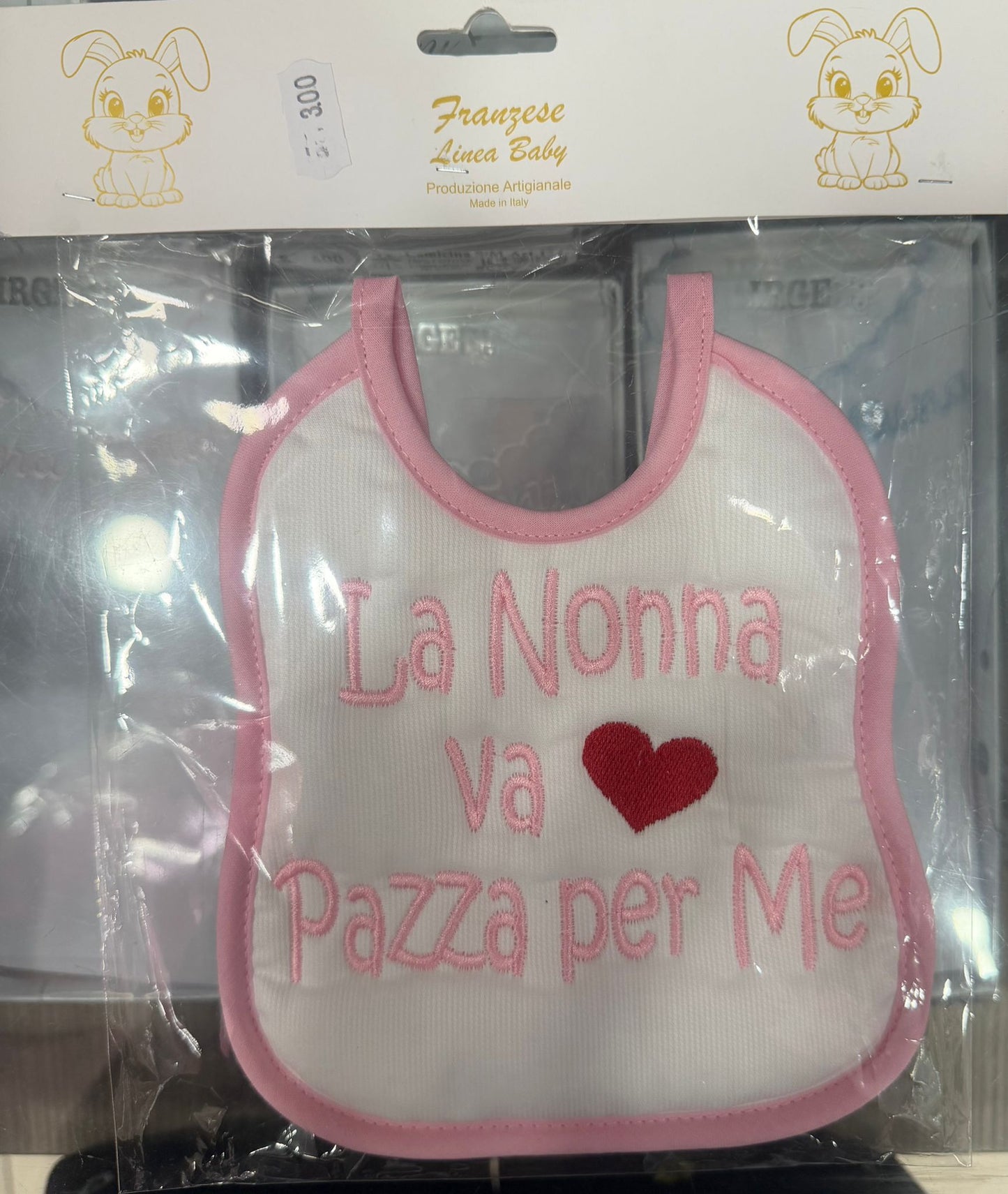 Bavetta Neonato Ricamata – Idee Regalo per Persone Speciali