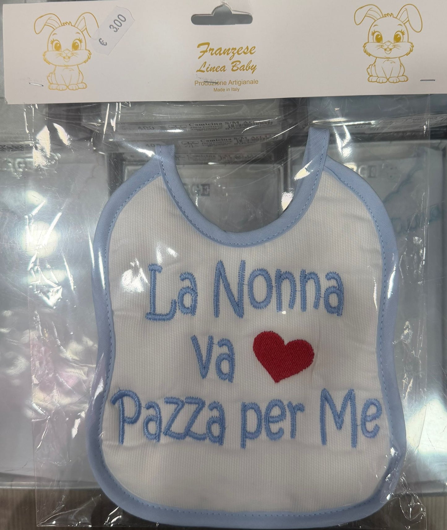 Bavetta Neonato Ricamata – Idee Regalo per Persone Speciali