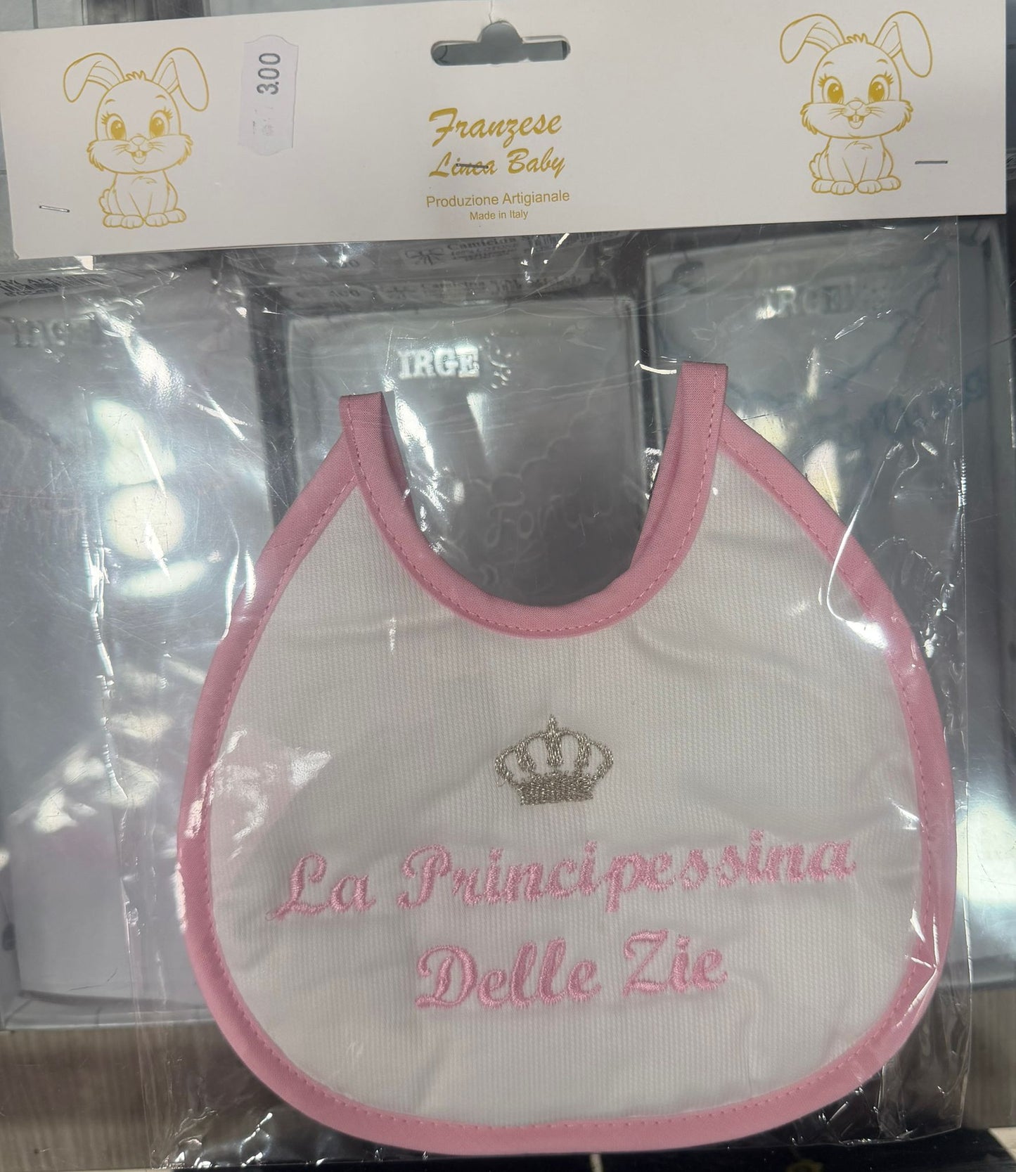 Bavetta Neonato Ricamata – Idee Regalo per Persone Speciali