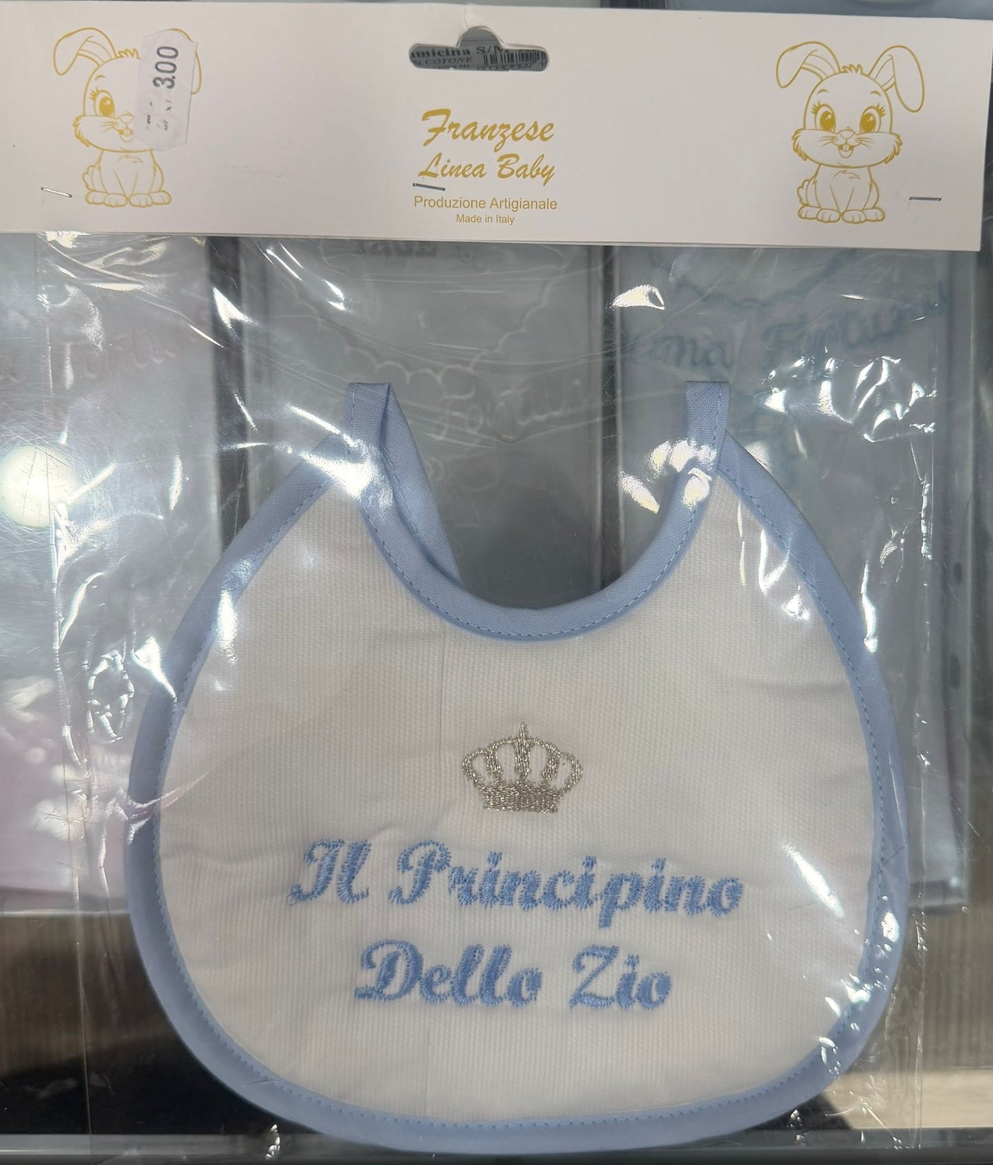 Bavetta Neonato Ricamata – Idee Regalo per Persone Speciali