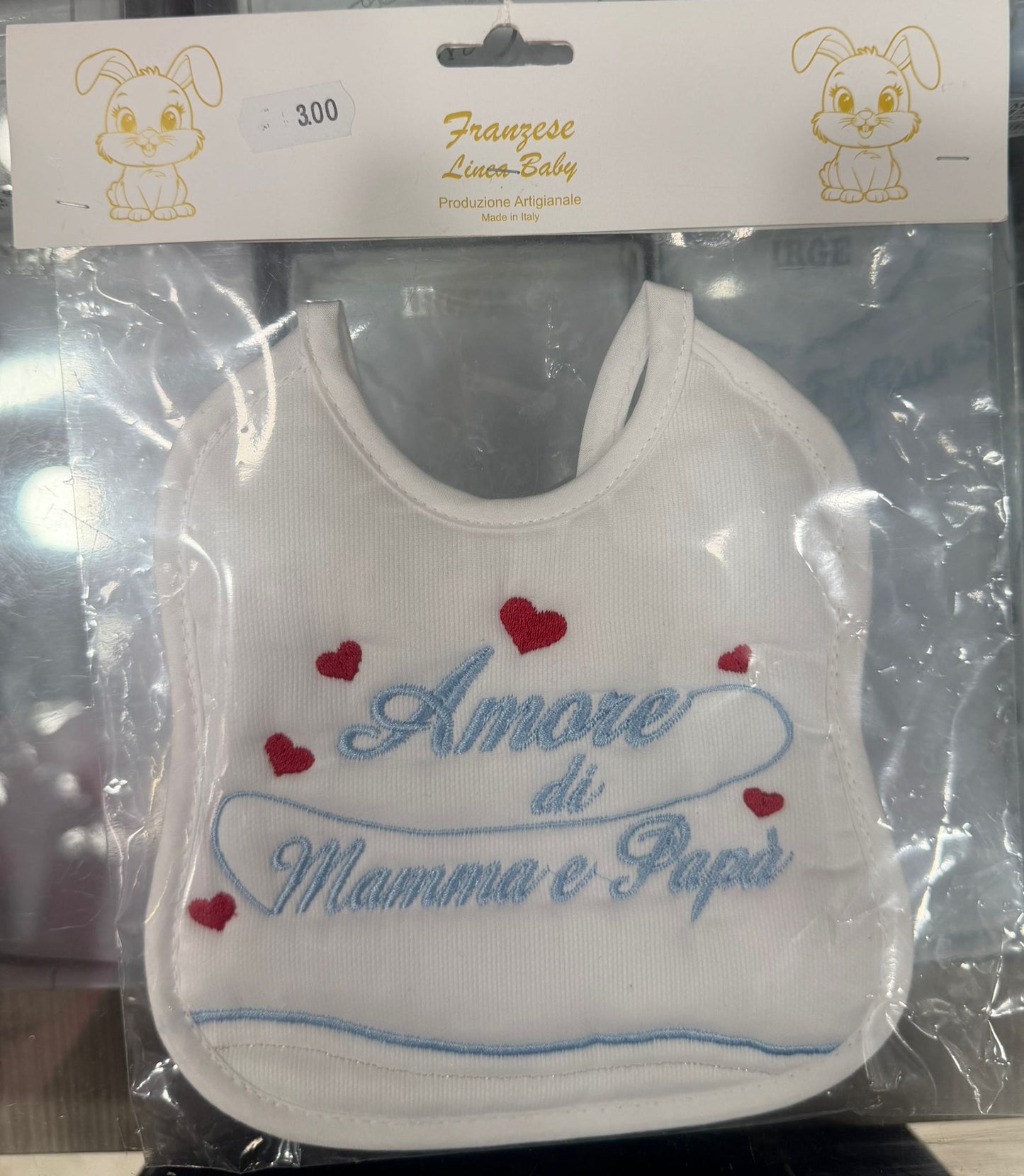 Bavetta Neonato Ricamata – Idee Regalo per Persone Speciali