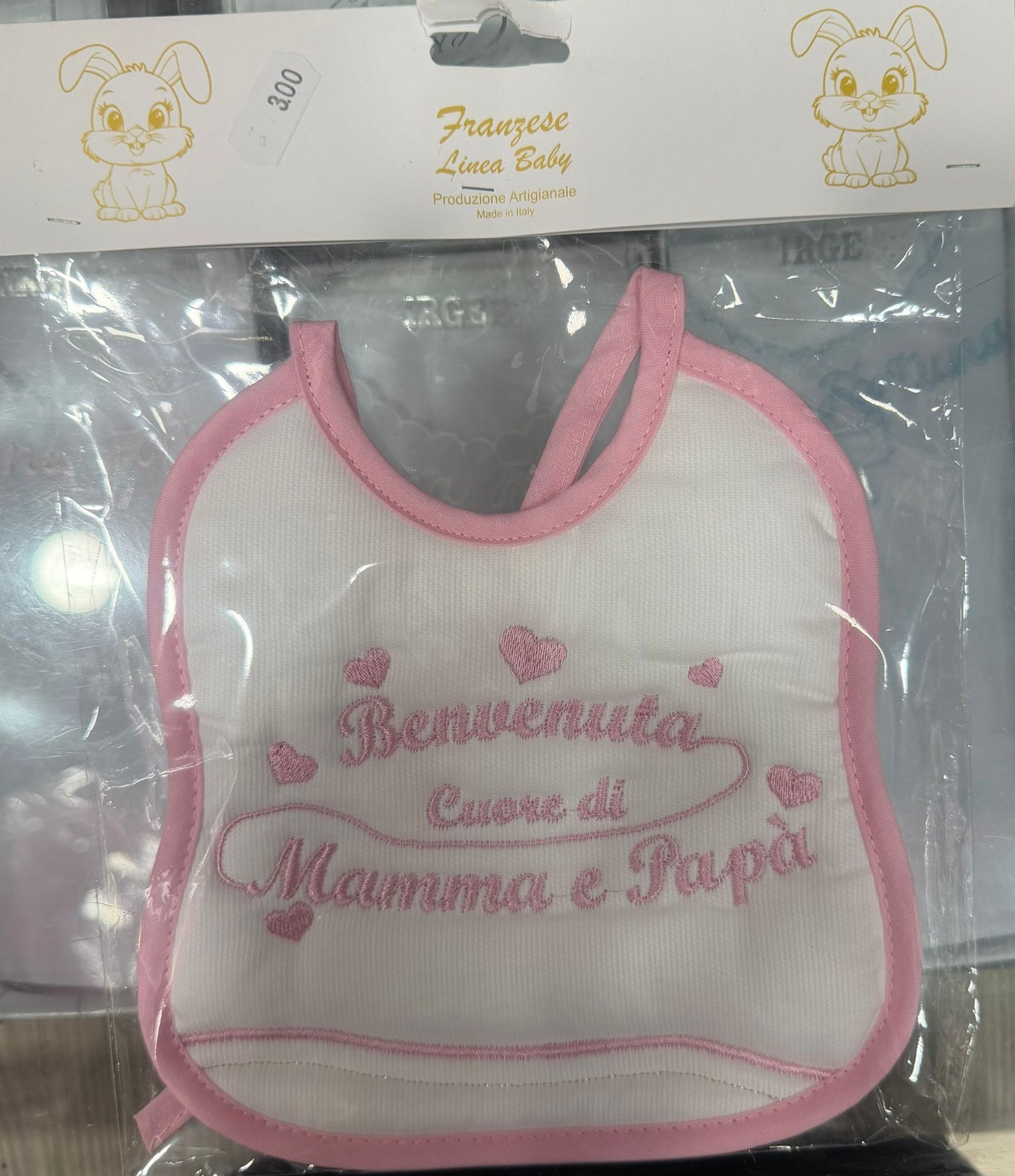 Bavetta Neonato Ricamata – Idee Regalo per Persone Speciali