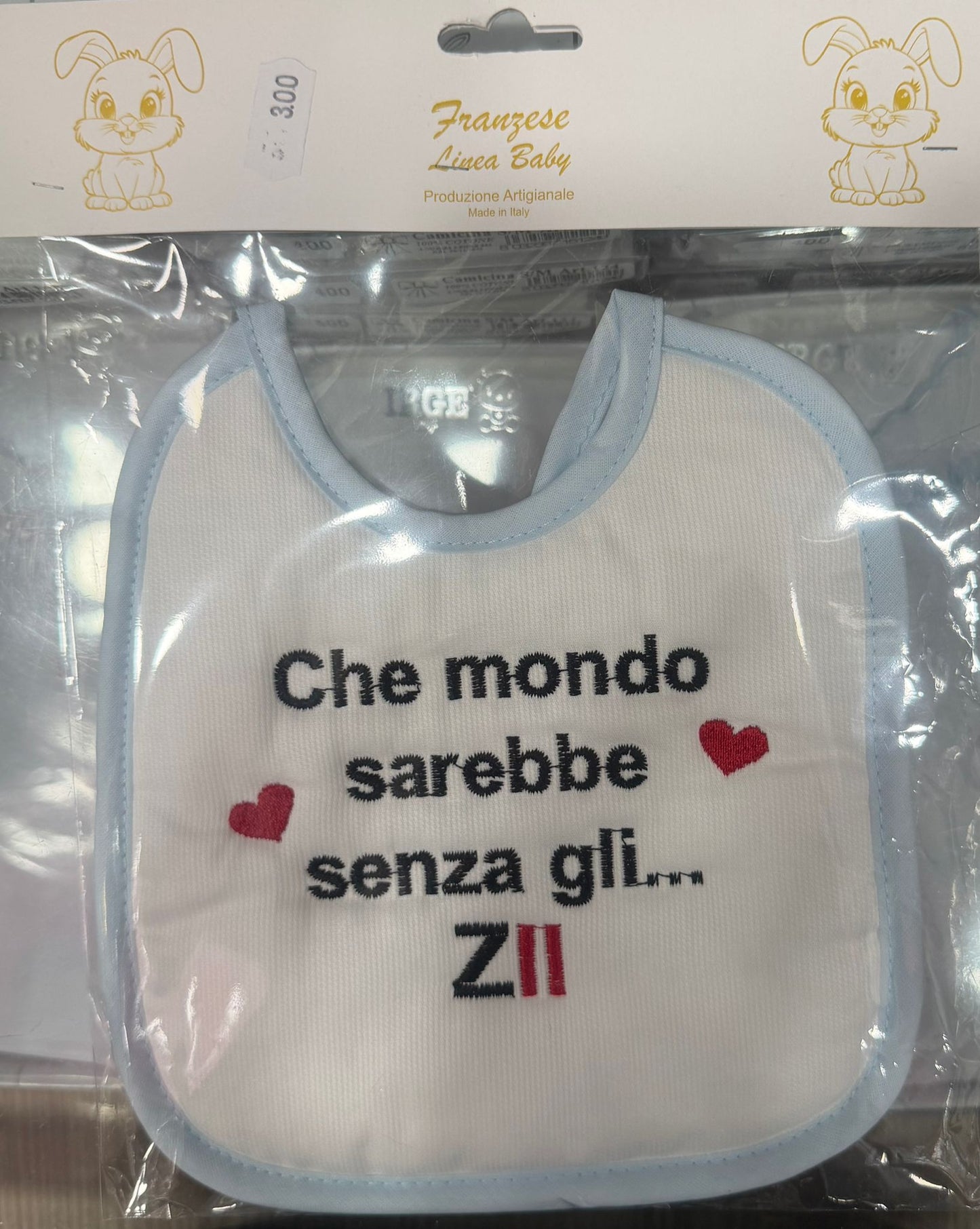 Bavetta Neonato Ricamata – Idee Regalo per Persone Speciali