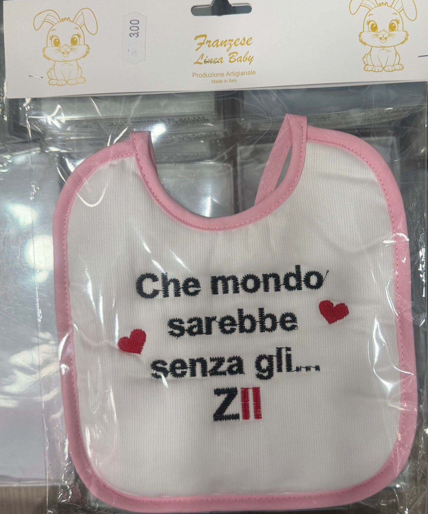 Bavetta Neonato Ricamata – Idee Regalo per Persone Speciali