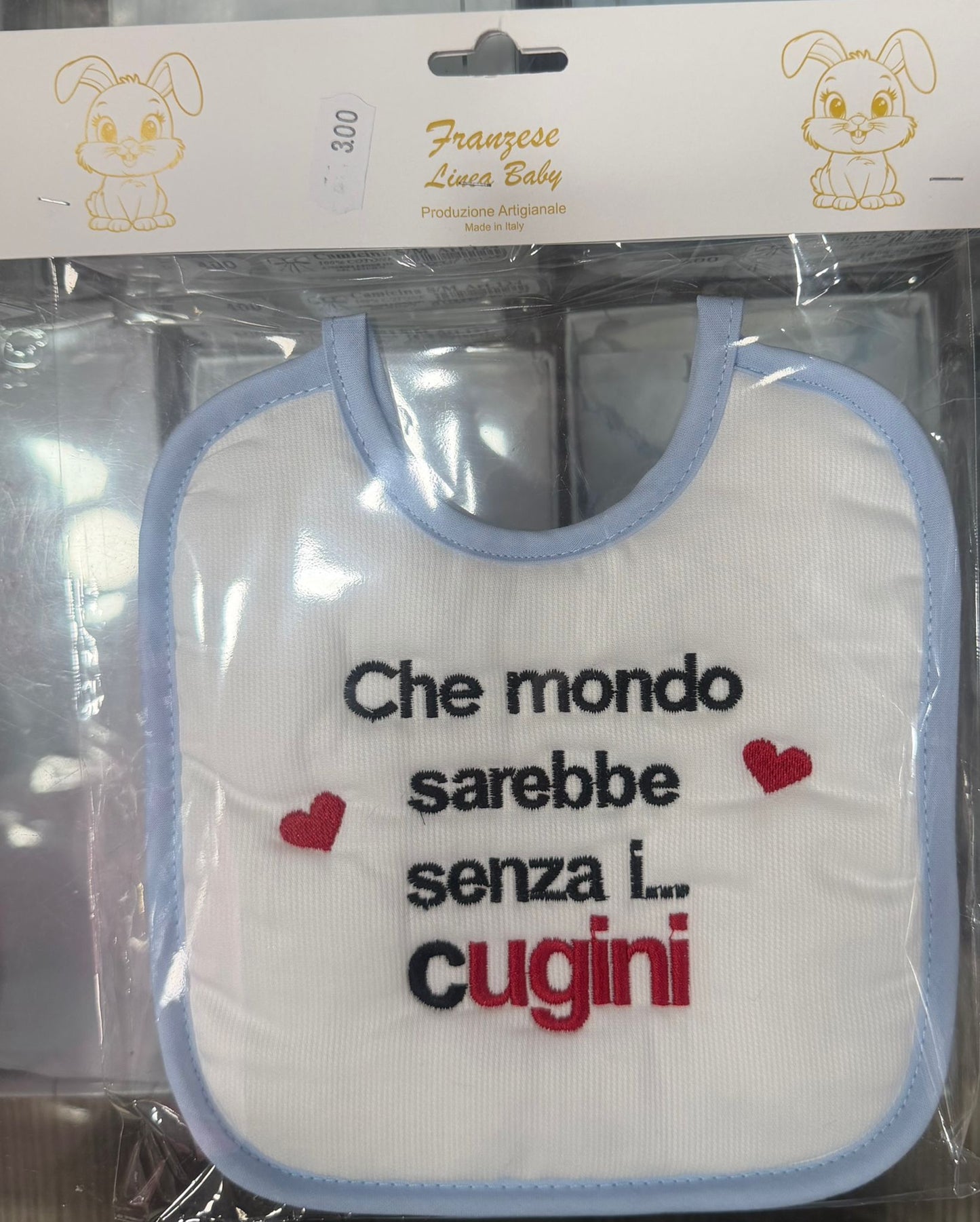 Bavetta Neonato Ricamata – Idee Regalo per Persone Speciali