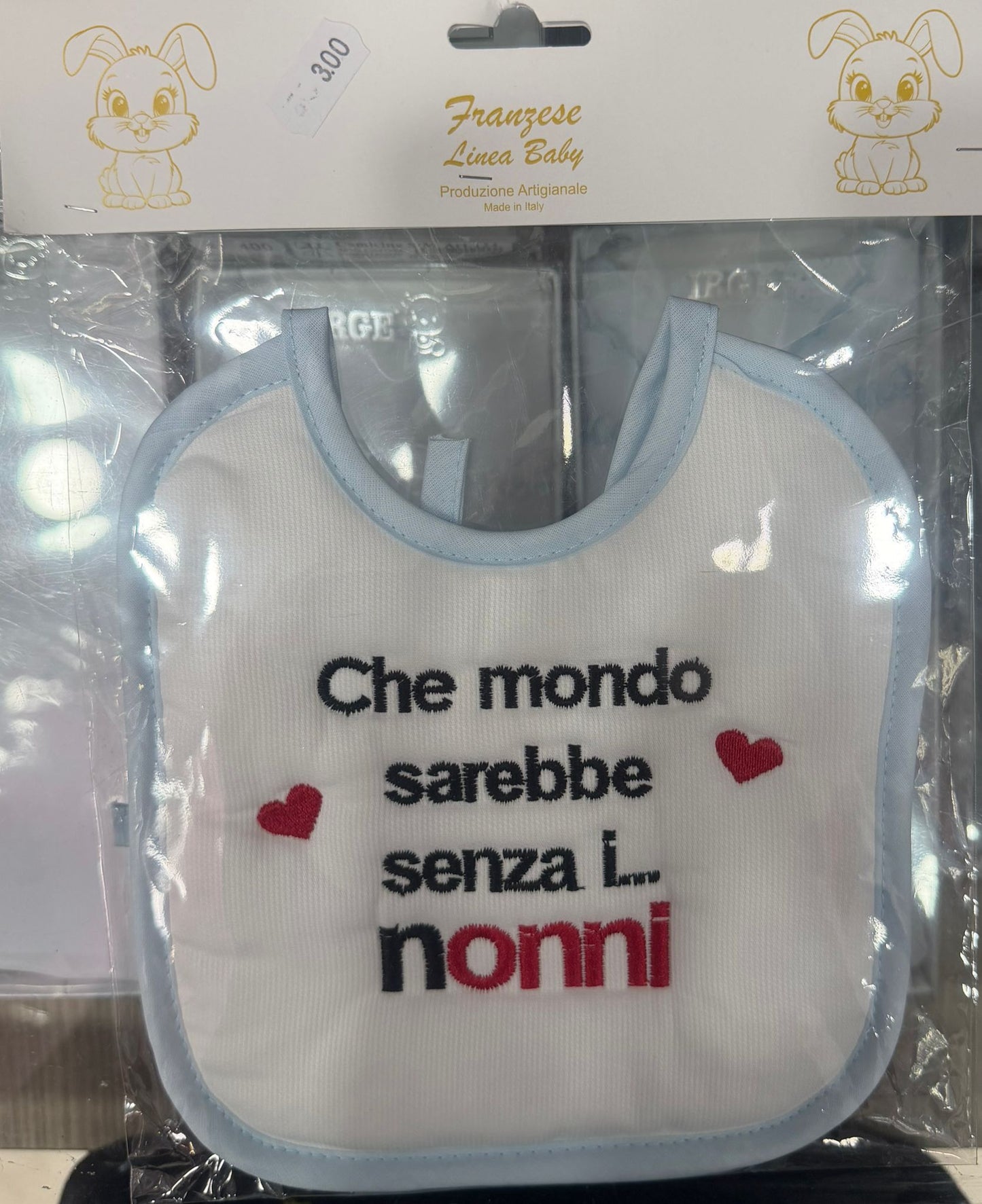 Bavetta Neonato Ricamata – Idee Regalo per Persone Speciali