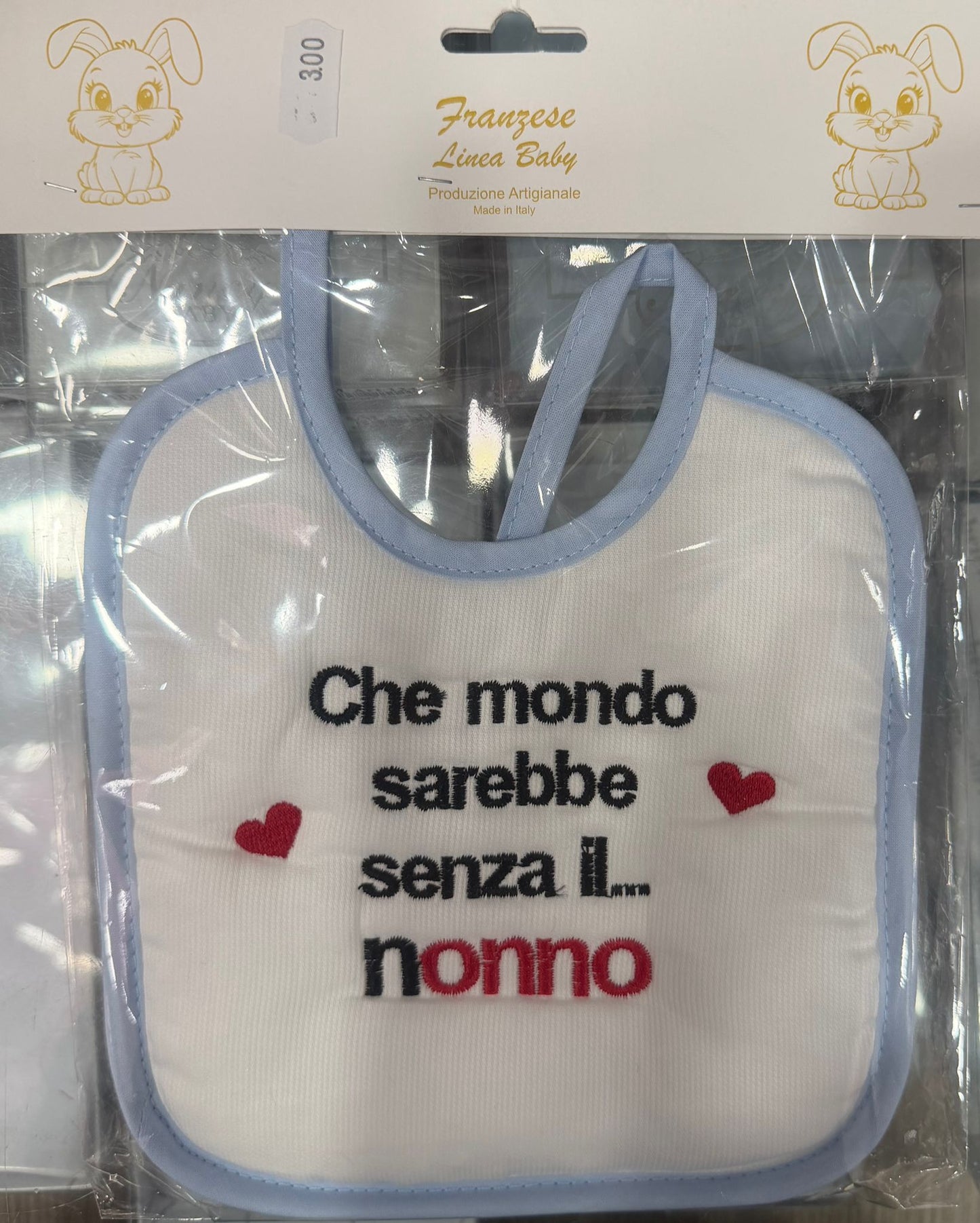 Bavetta Neonato Ricamata – Idee Regalo per Persone Speciali